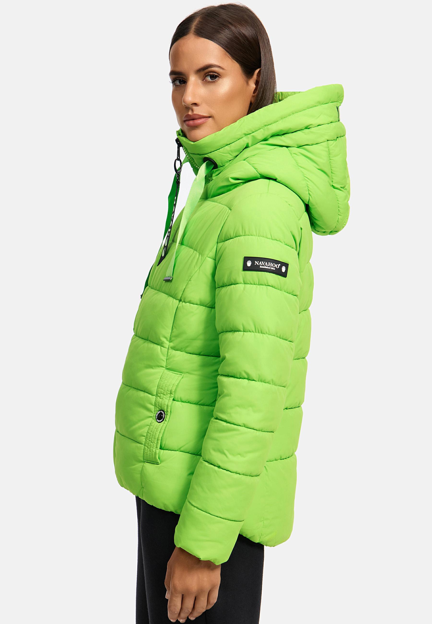 Winter Steppjacke mit hohem Kragen "Amayaa" Apple Green