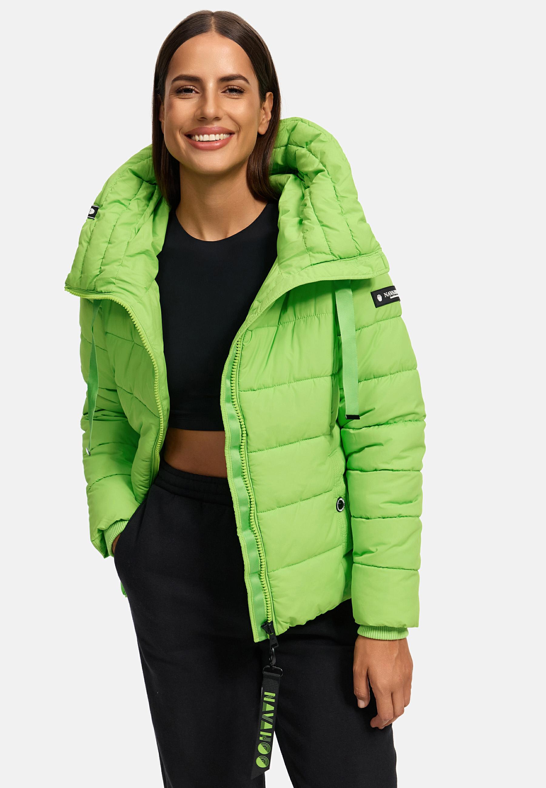 Winter Steppjacke mit hohem Kragen "Amayaa" Apple Green