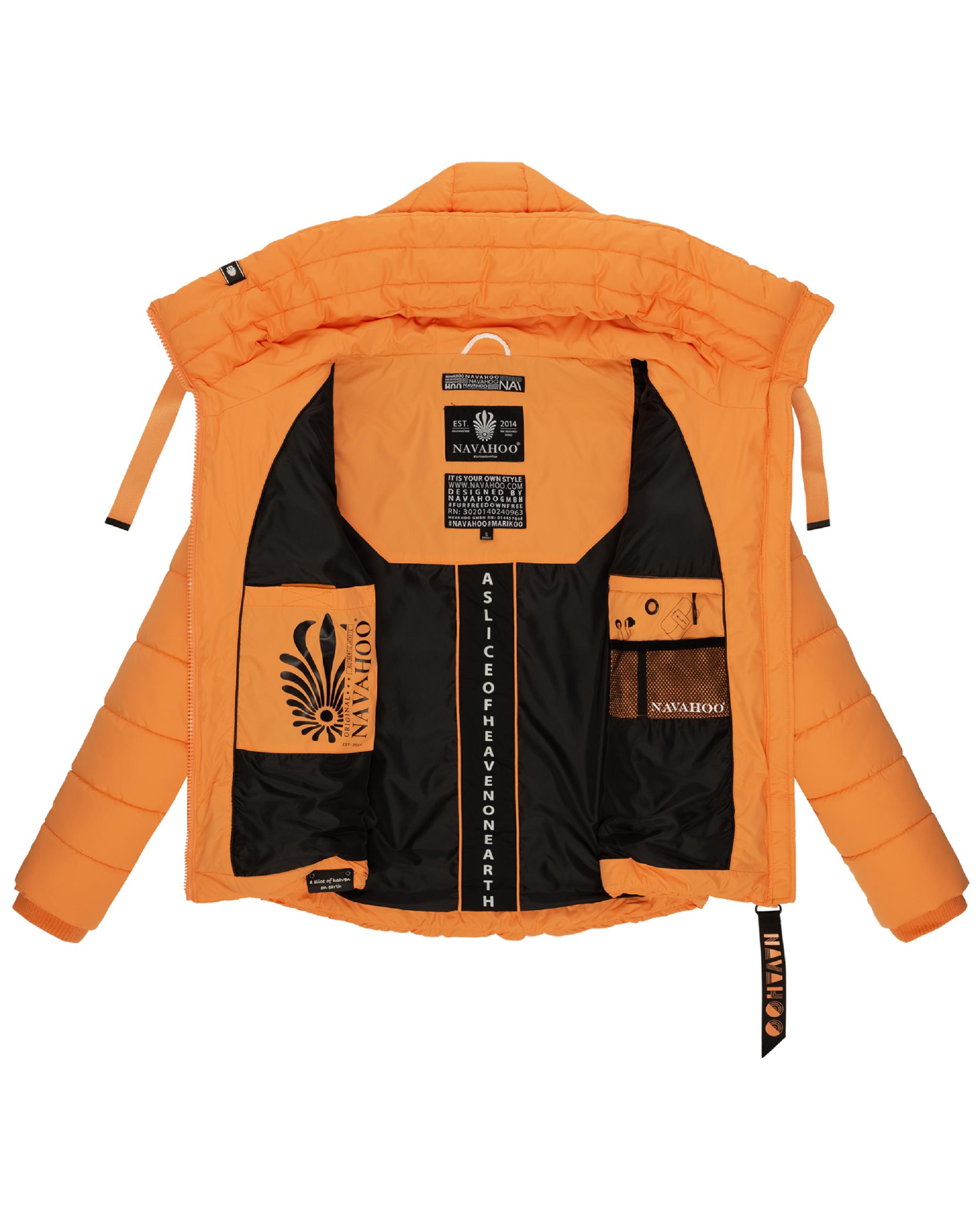 Winter Steppjacke mit hohem Kragen "Amayaa" Apricot Sorbet