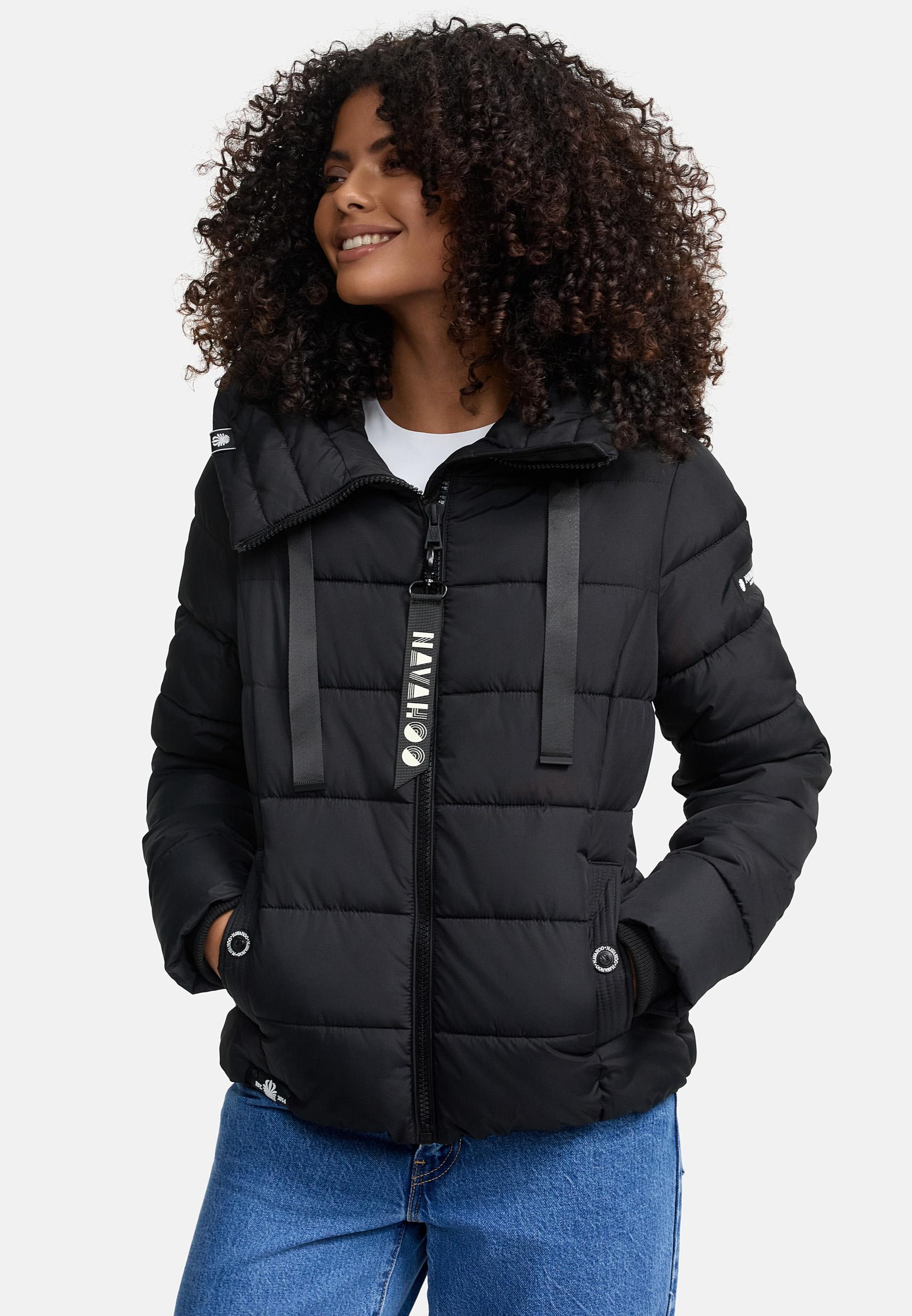 Winter Steppjacke mit hohem Kragen "Amayaa" Black