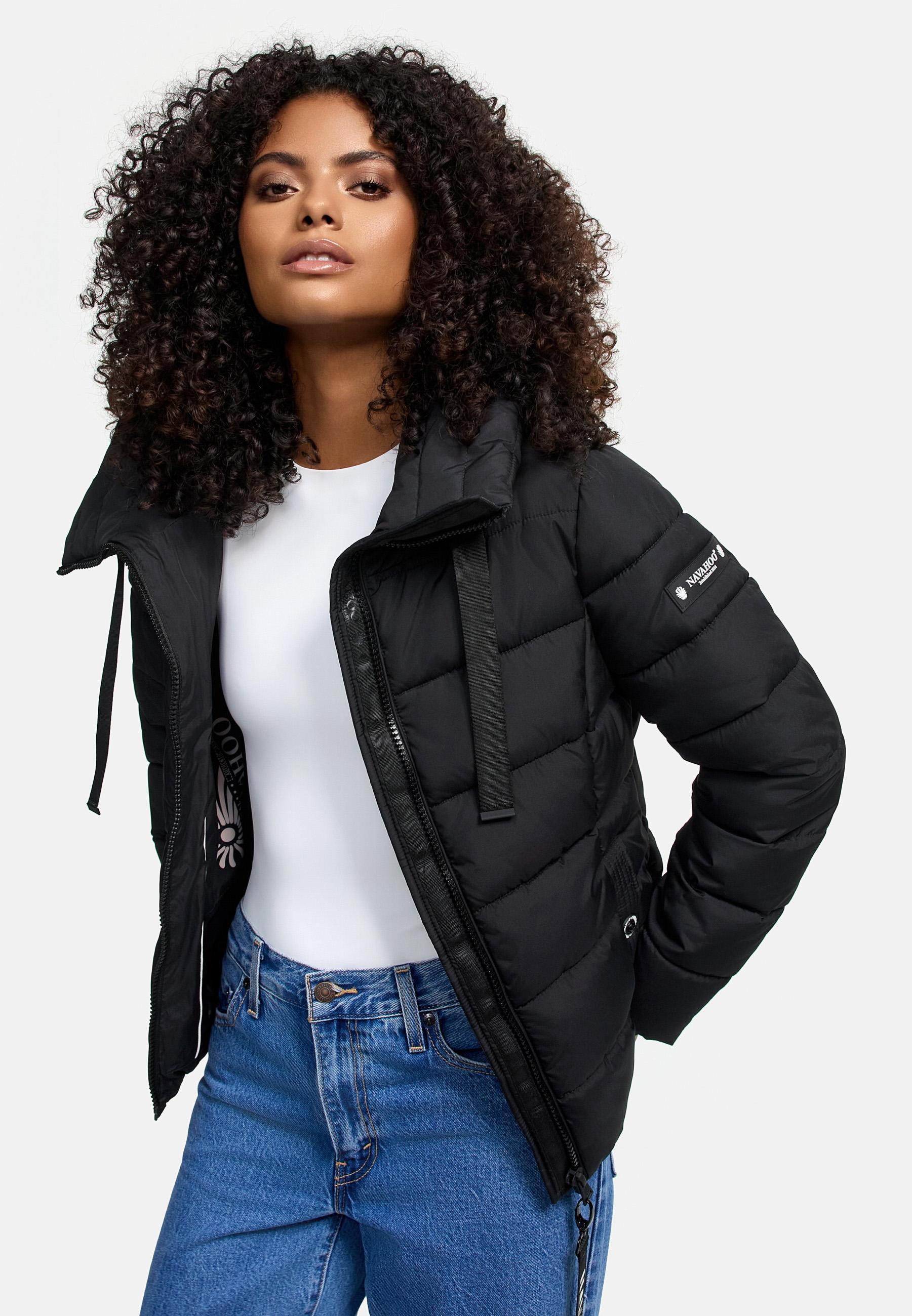 Winter Steppjacke mit hohem Kragen "Amayaa" Black