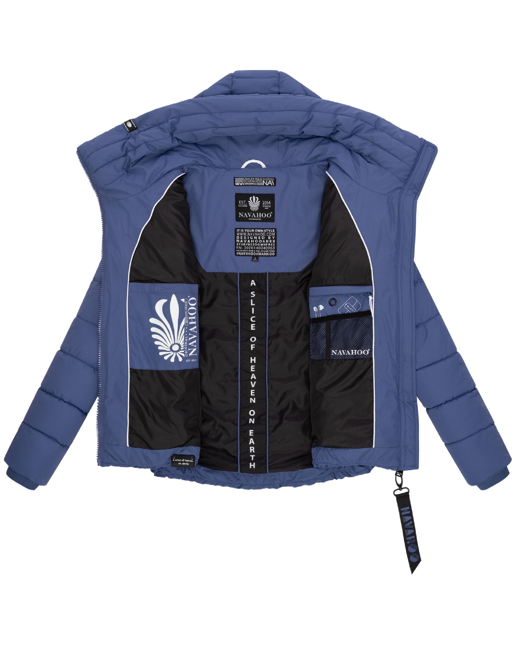 Winter Steppjacke mit hohem Kragen "Amayaa" Blue Violet