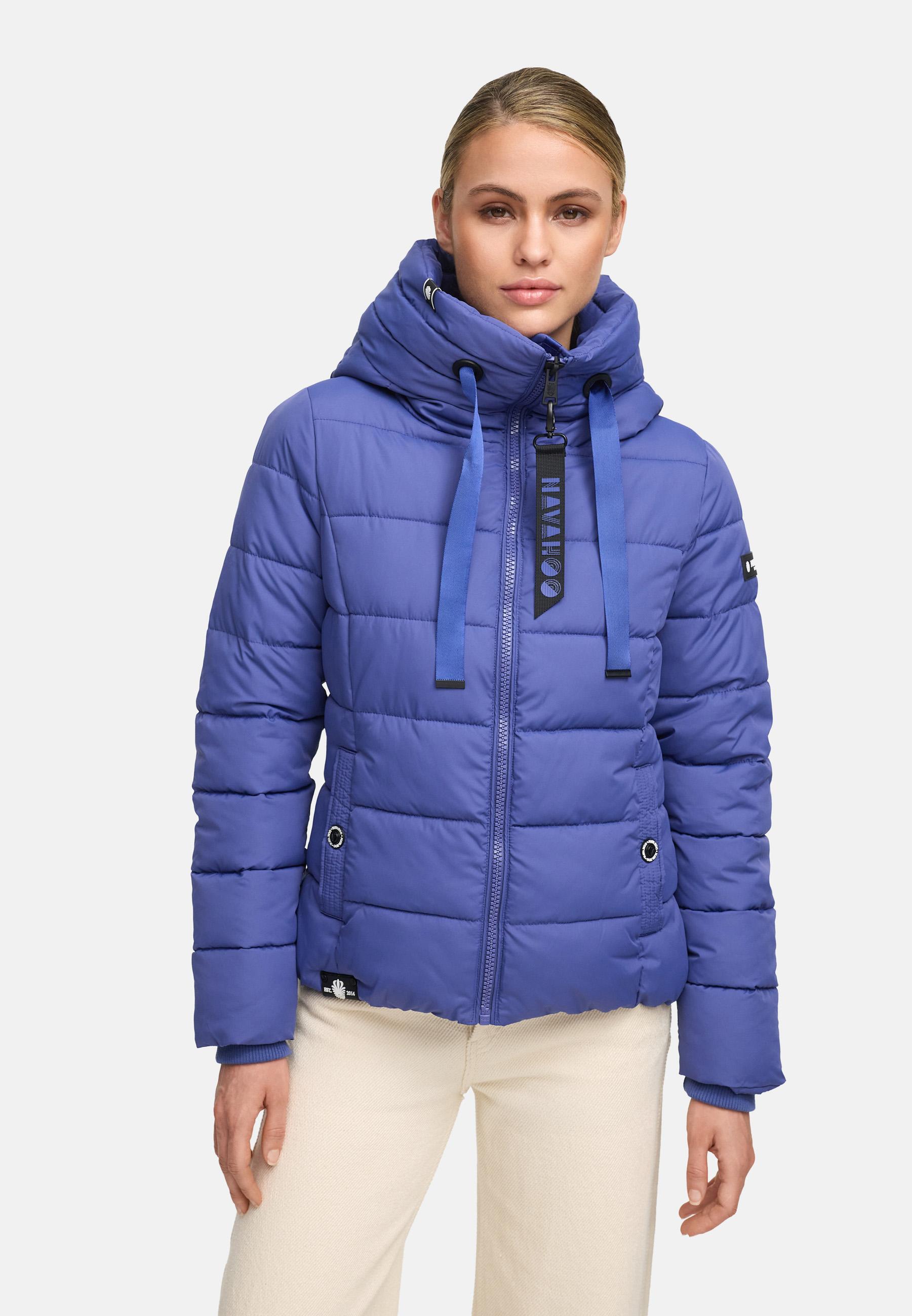Winter Steppjacke mit hohem Kragen "Amayaa" Blue Violet