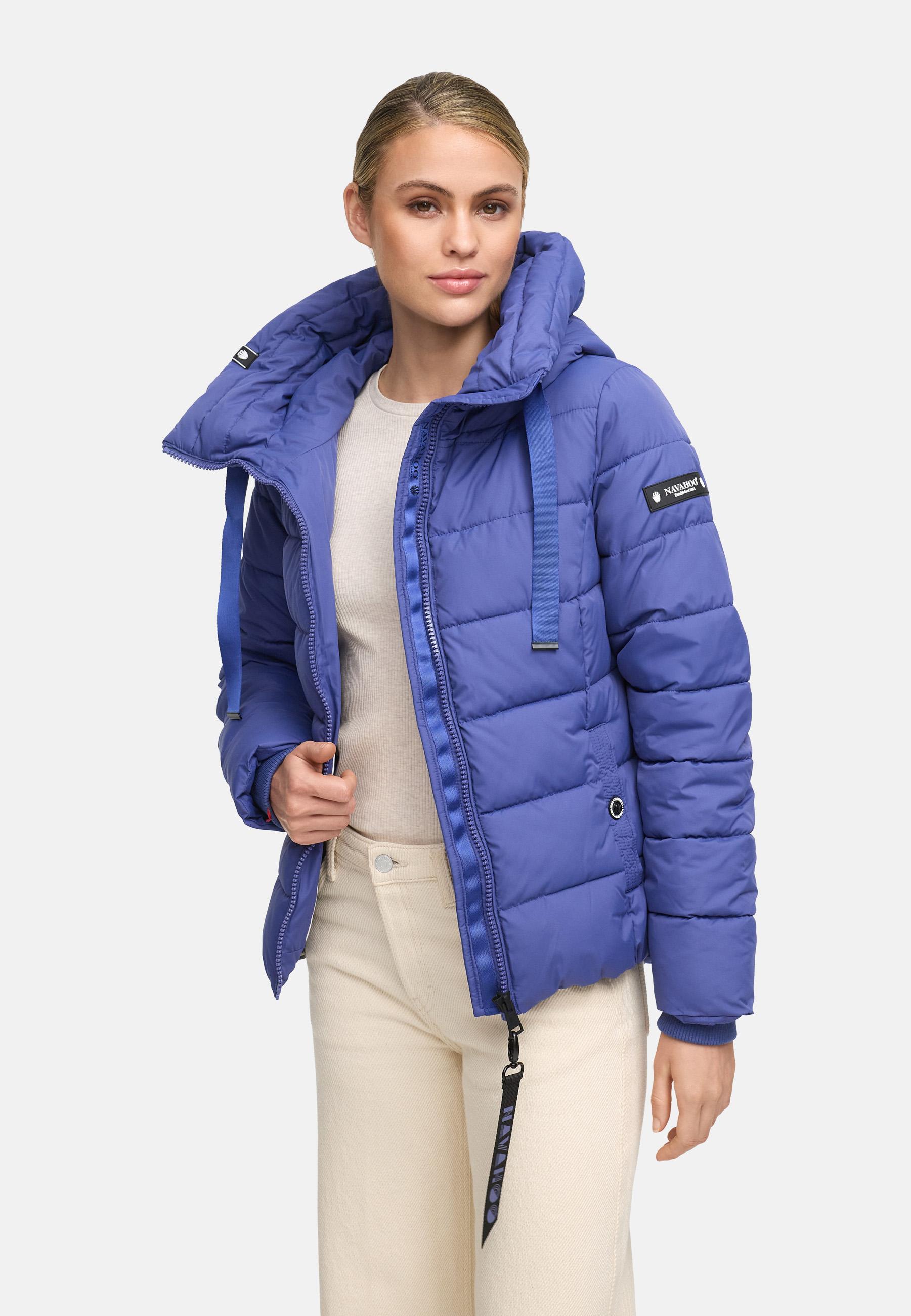 Winter Steppjacke mit hohem Kragen "Amayaa" Blue Violet