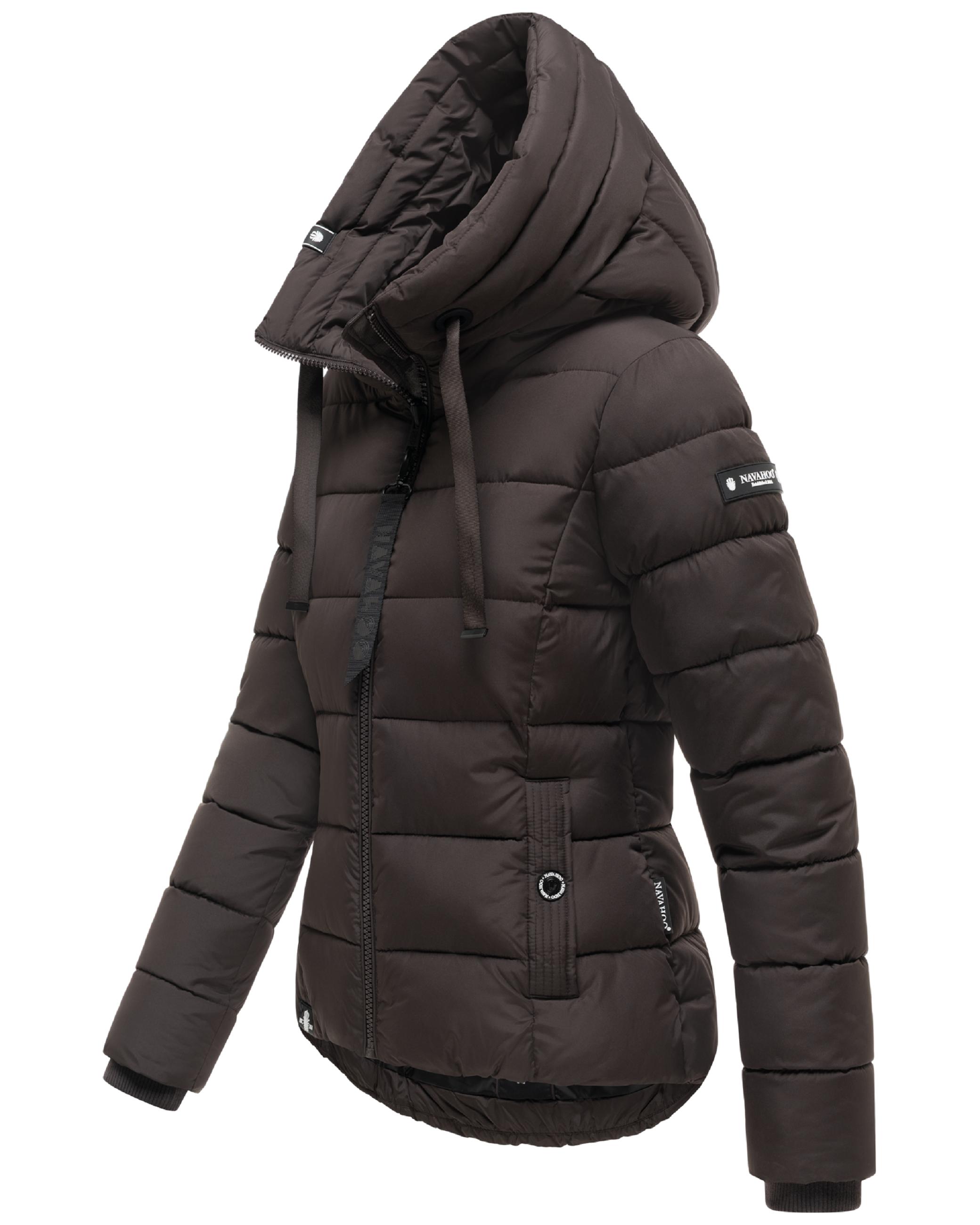 Winter Steppjacke mit hohem Kragen "Amayaa" Choco
