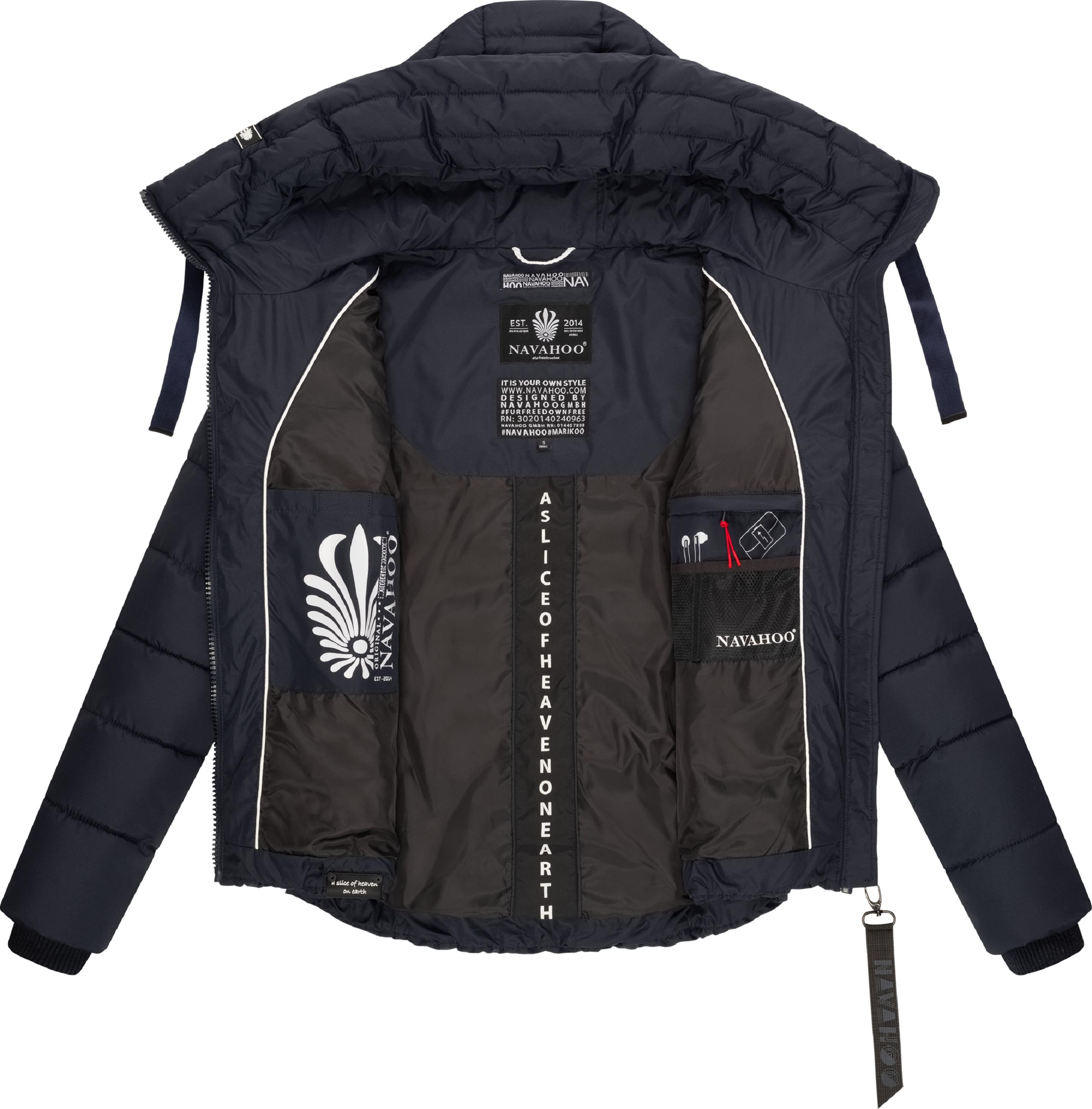 Winter Steppjacke mit hohem Kragen "Amayaa" Navy