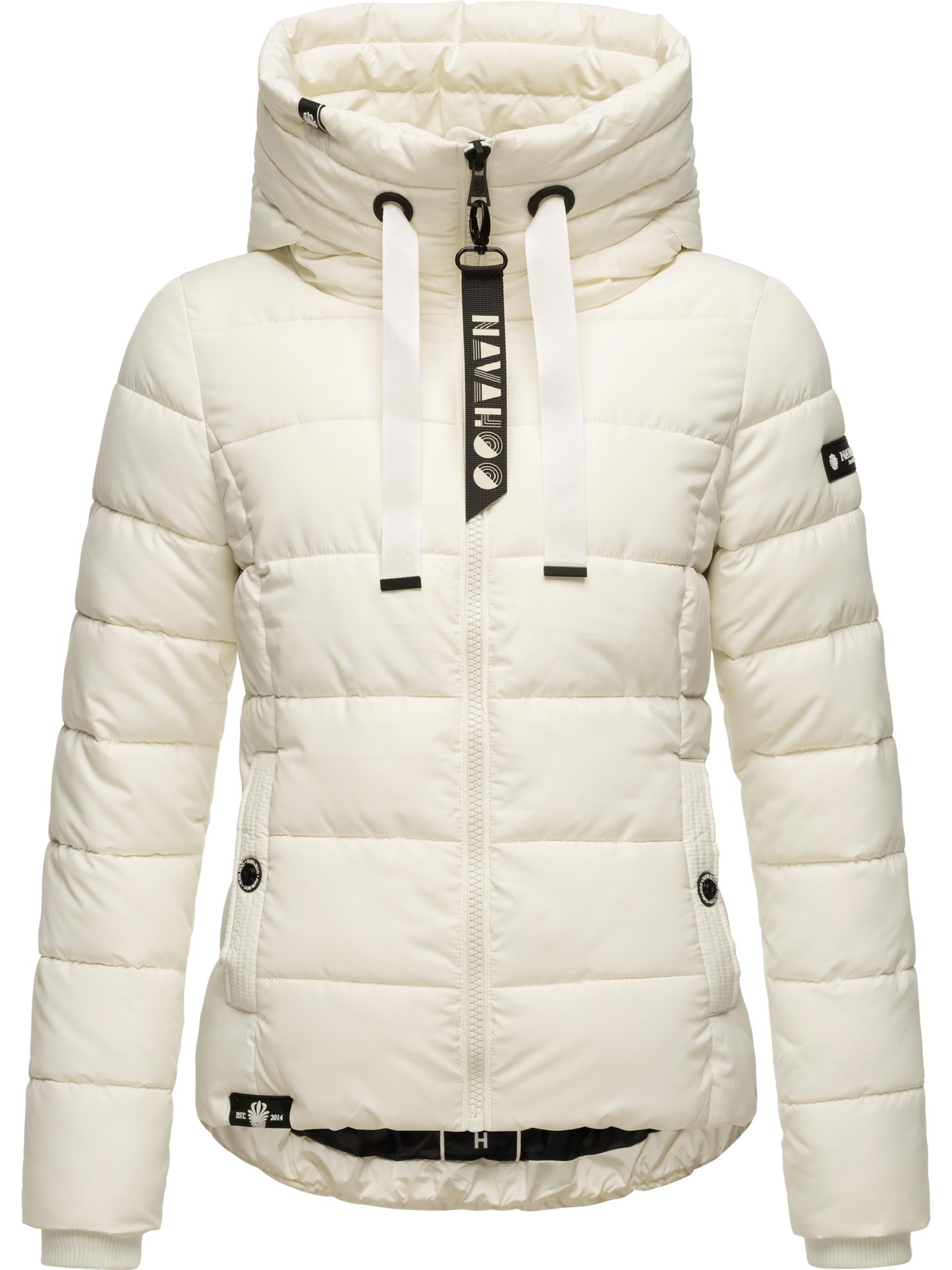 Winter Steppjacke mit hohem Kragen "Amayaa" Off White