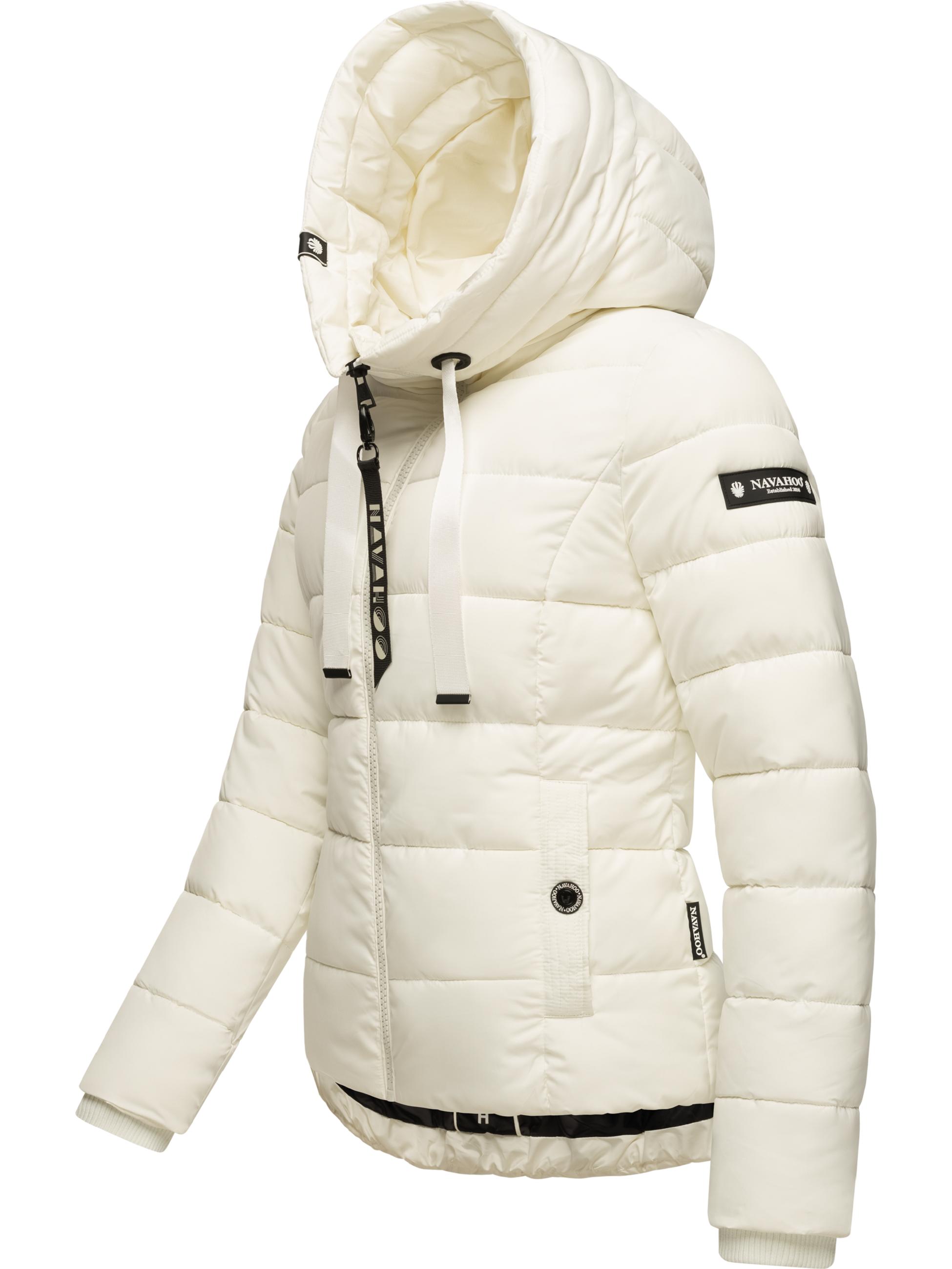 Winter Steppjacke mit hohem Kragen "Amayaa" Off White