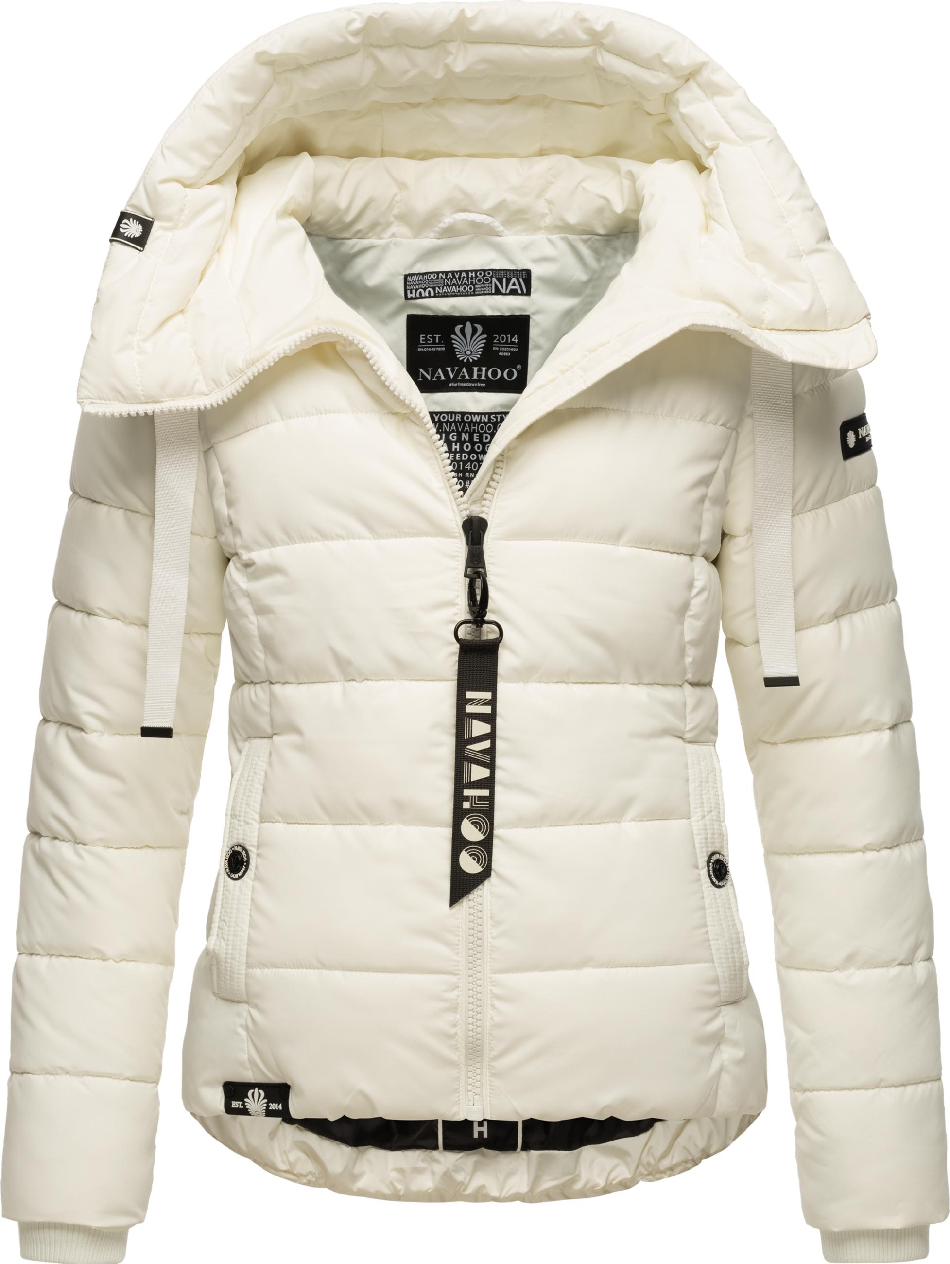 Winter Steppjacke mit hohem Kragen "Amayaa" Off White