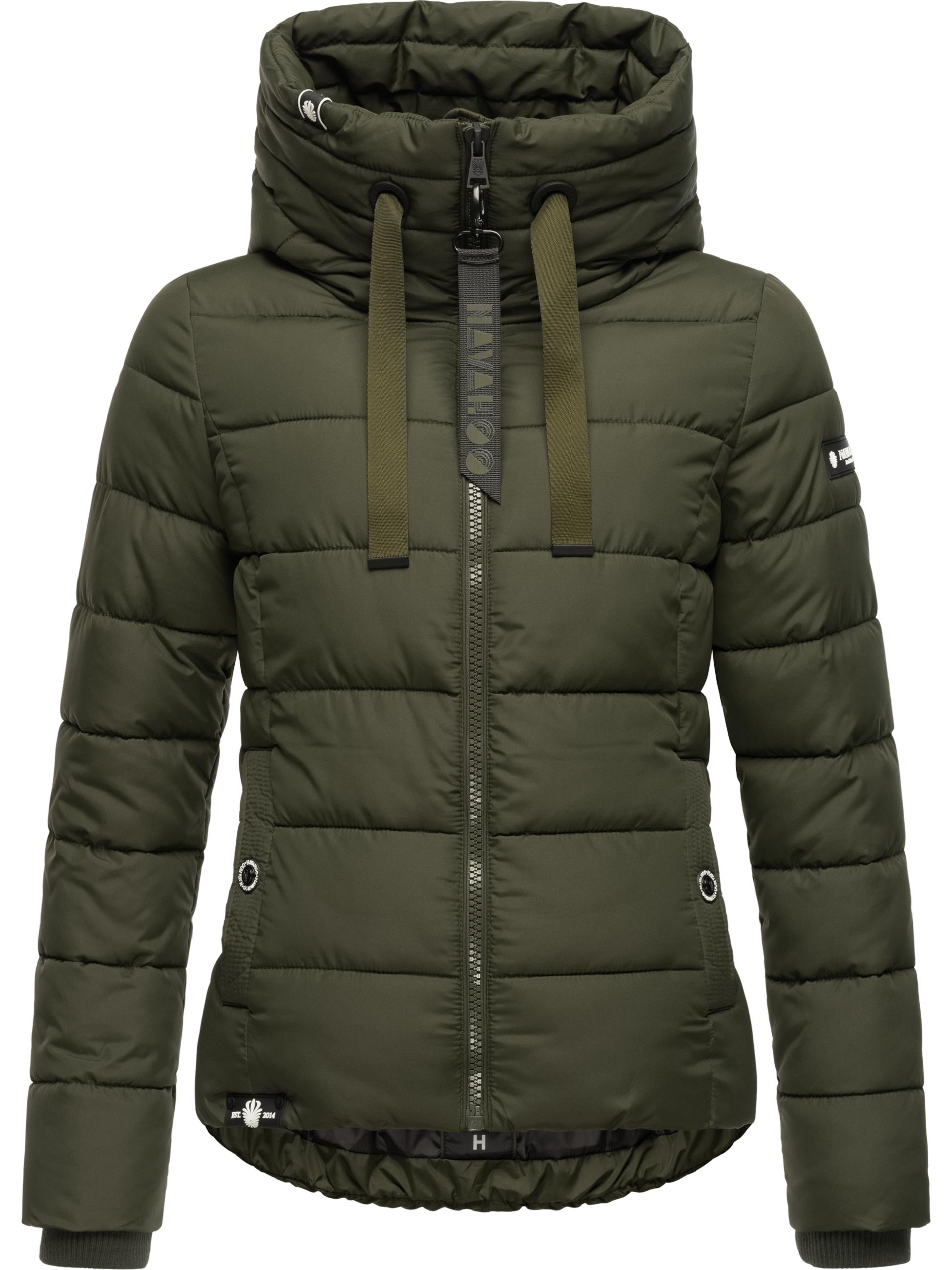 Winter Steppjacke mit hohem Kragen "Amayaa" Olive