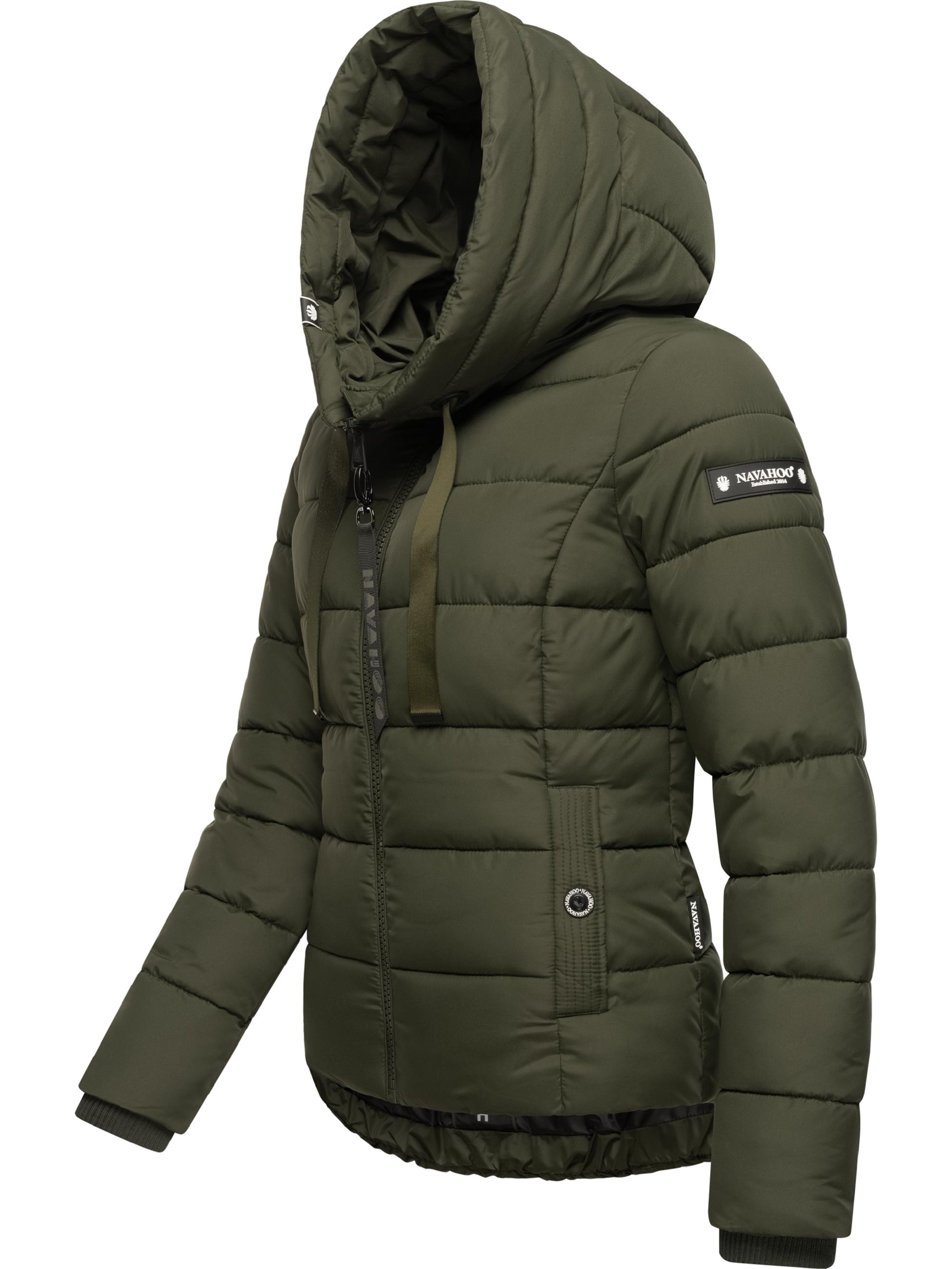 Winter Steppjacke mit hohem Kragen "Amayaa" Olive