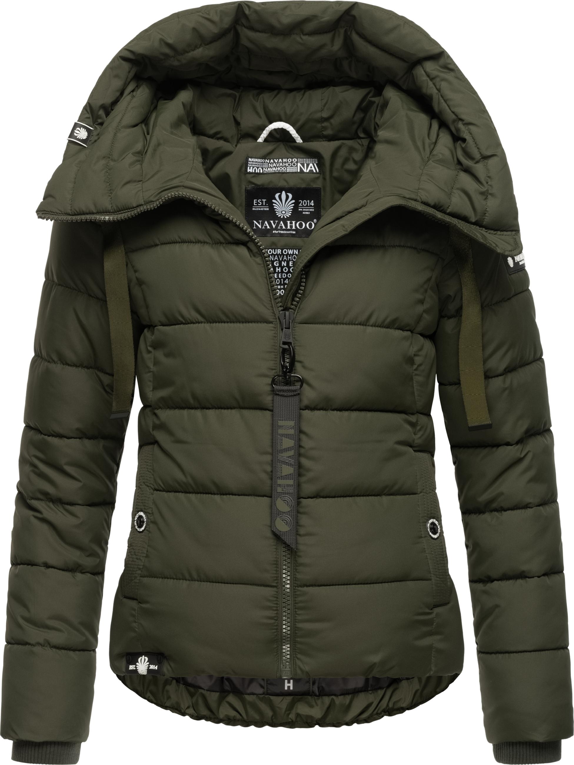 Winter Steppjacke mit hohem Kragen "Amayaa" Olive