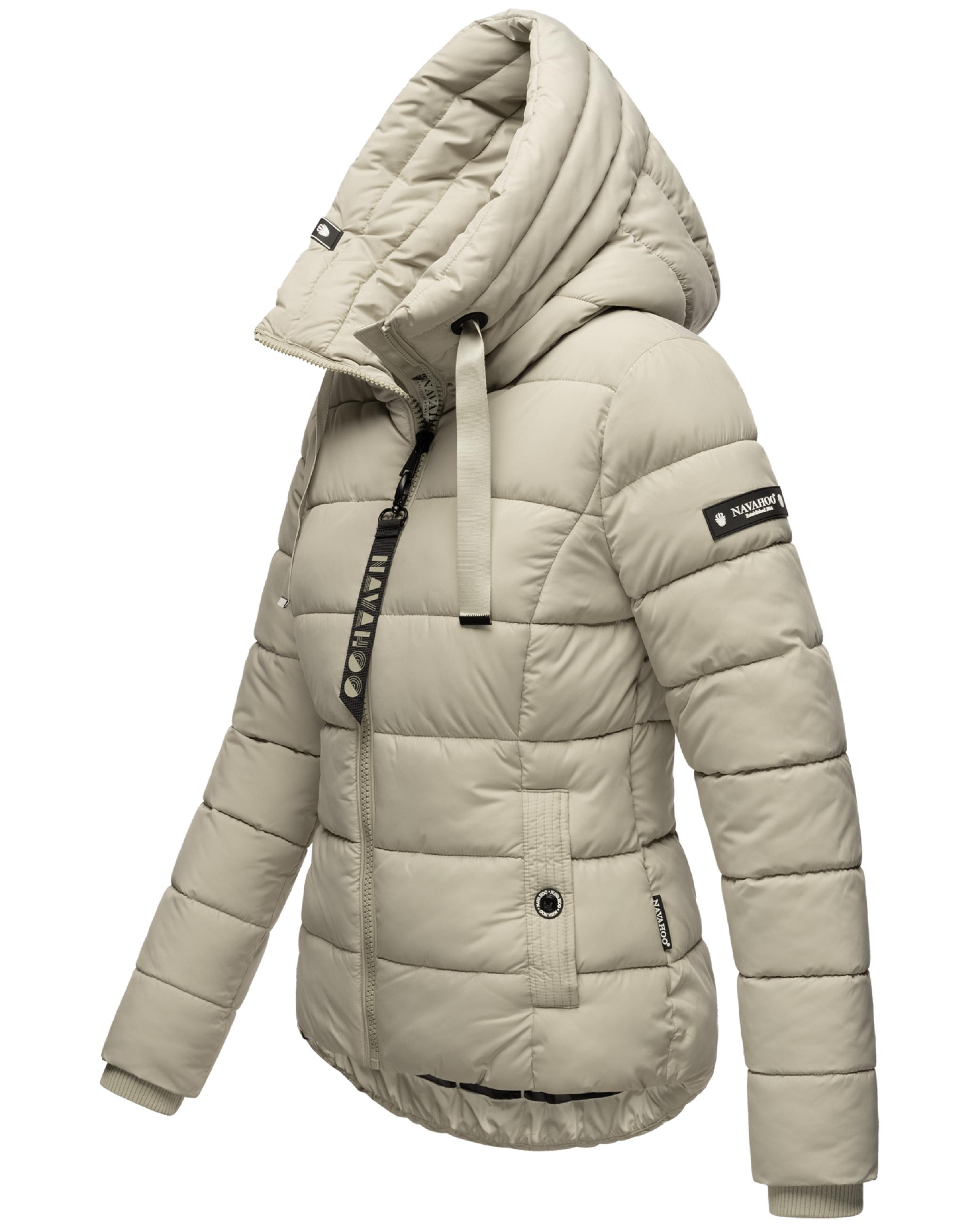 Winter Steppjacke mit hohem Kragen "Amayaa" Pebble Grey