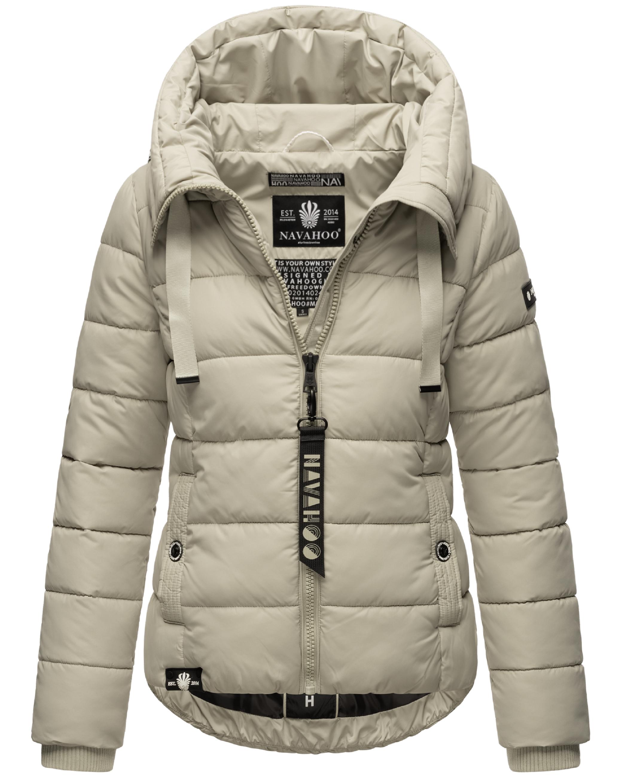 Winter Steppjacke mit hohem Kragen "Amayaa" Pebble Grey