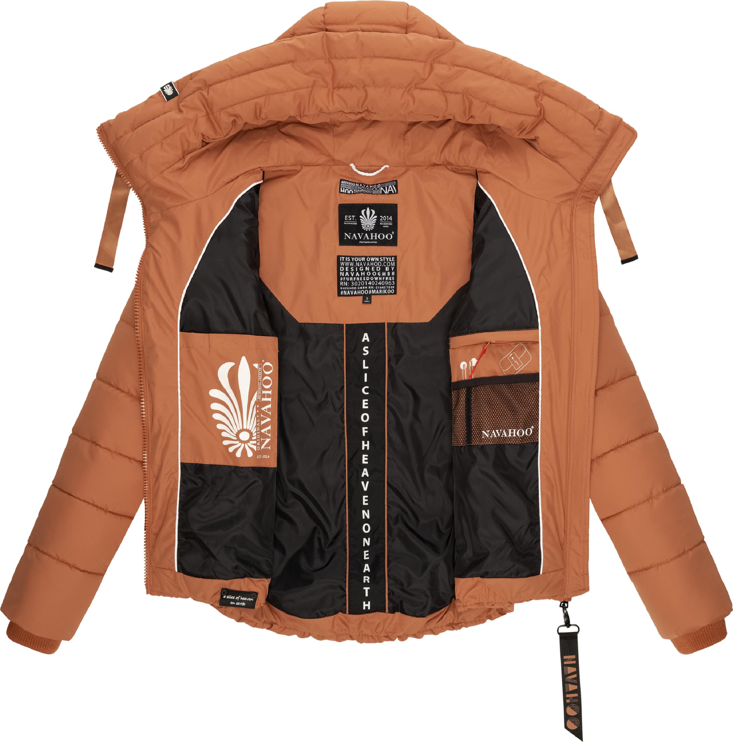 Winter Steppjacke mit hohem Kragen "Amayaa" Rusty Cinnamon