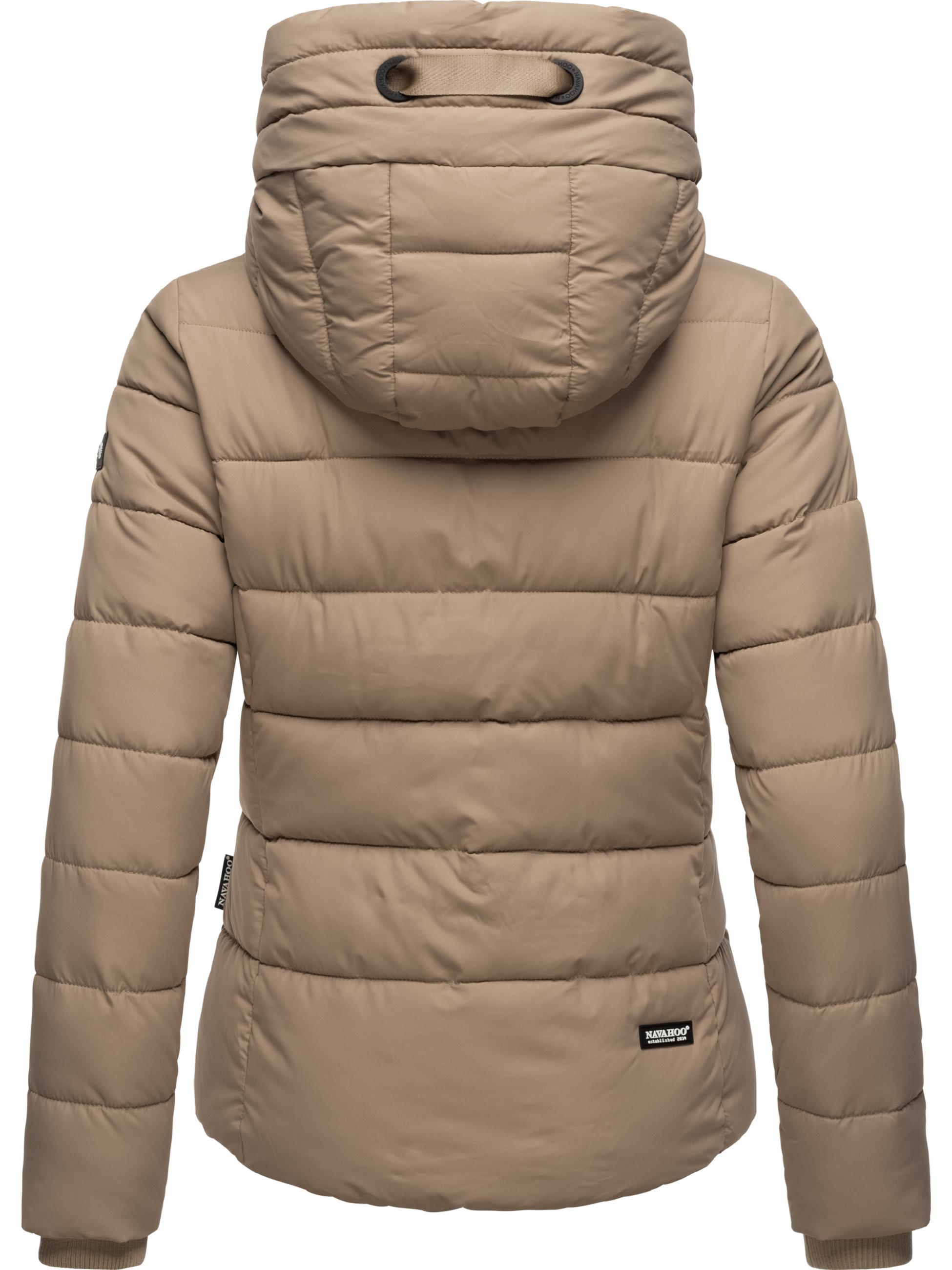 Winter Steppjacke mit hohem Kragen "Amayaa" Taupe