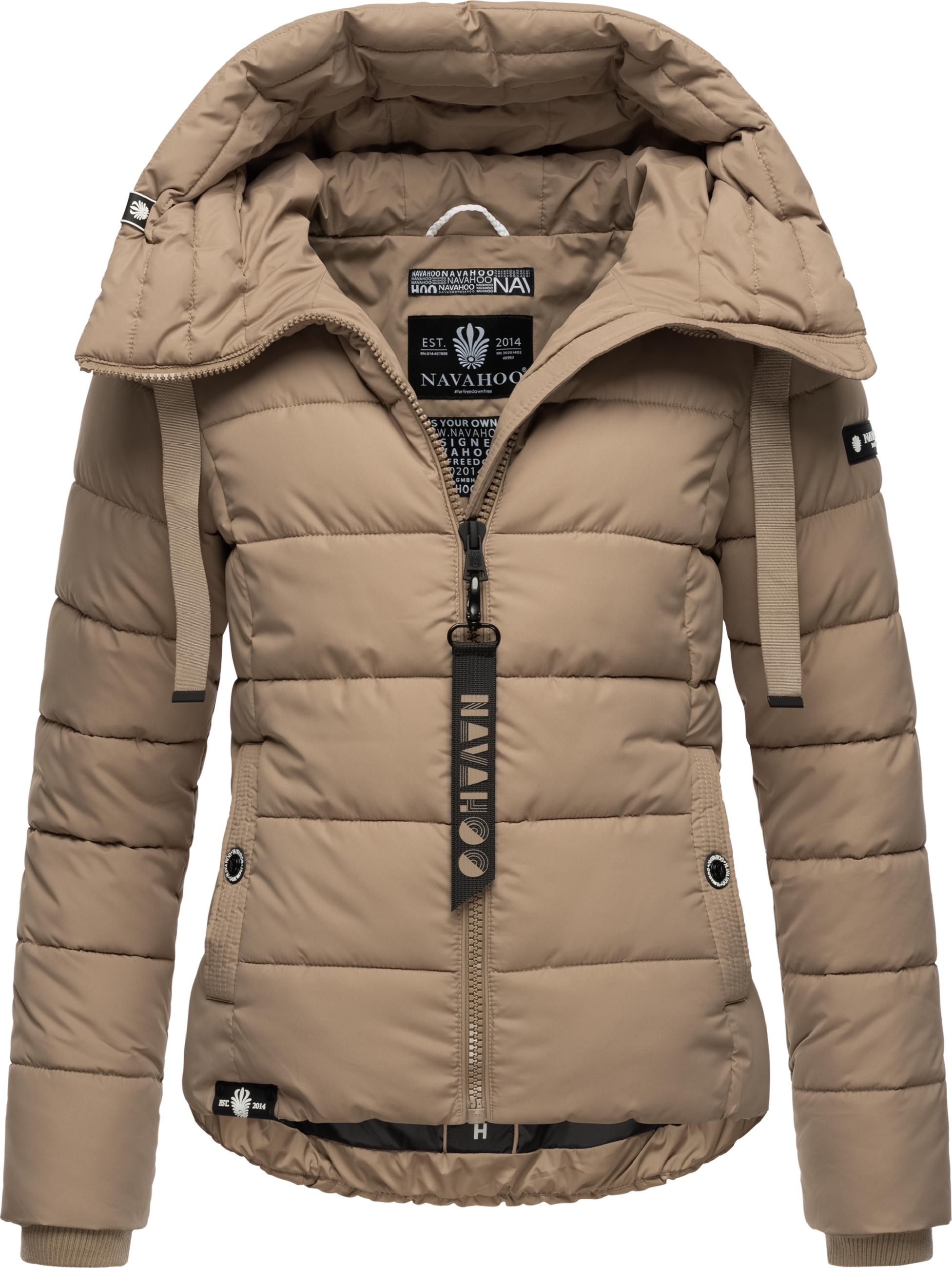 Winter Steppjacke mit hohem Kragen "Amayaa" Taupe