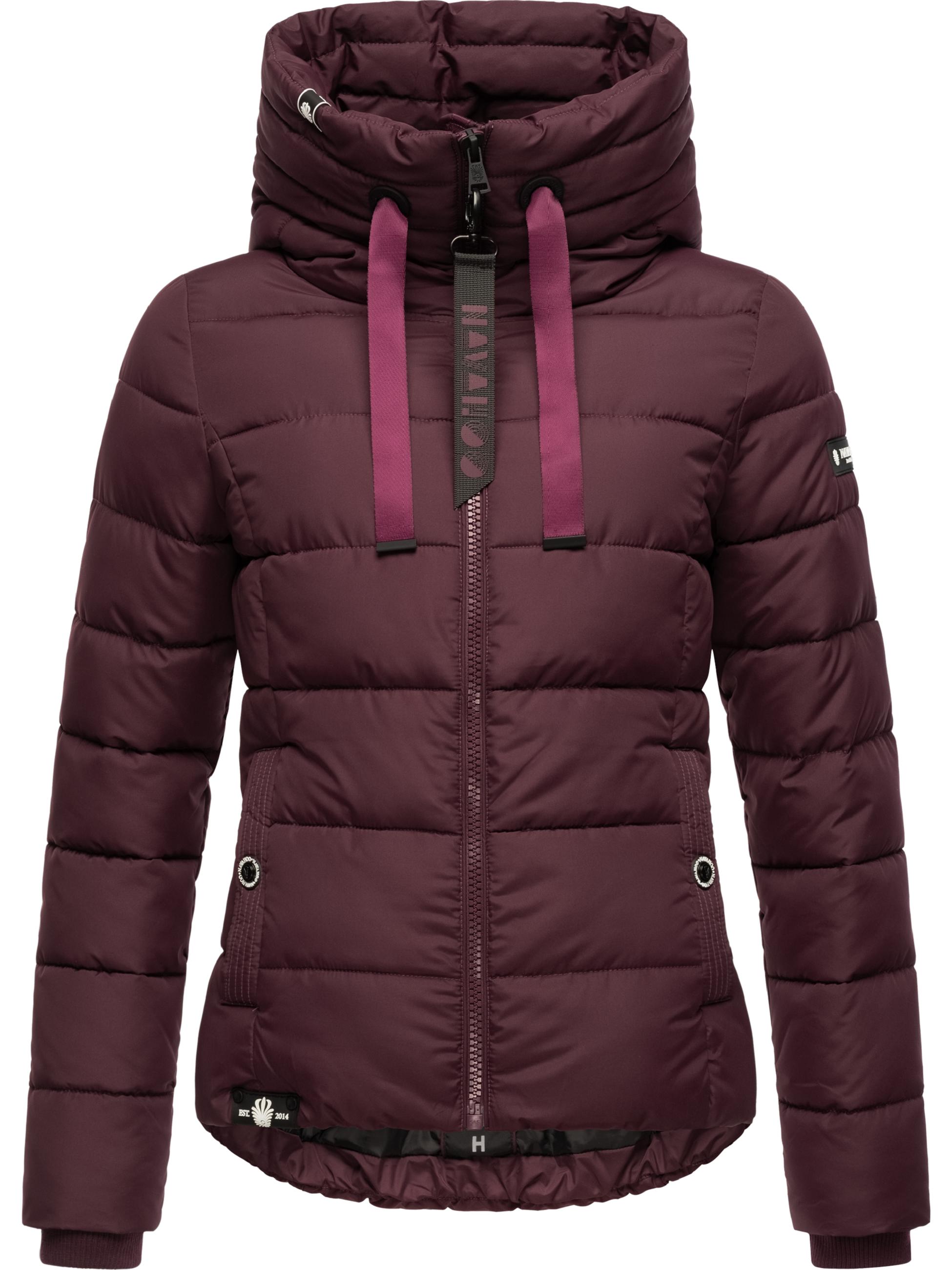 Winter Steppjacke mit hohem Kragen "Amayaa" Wine