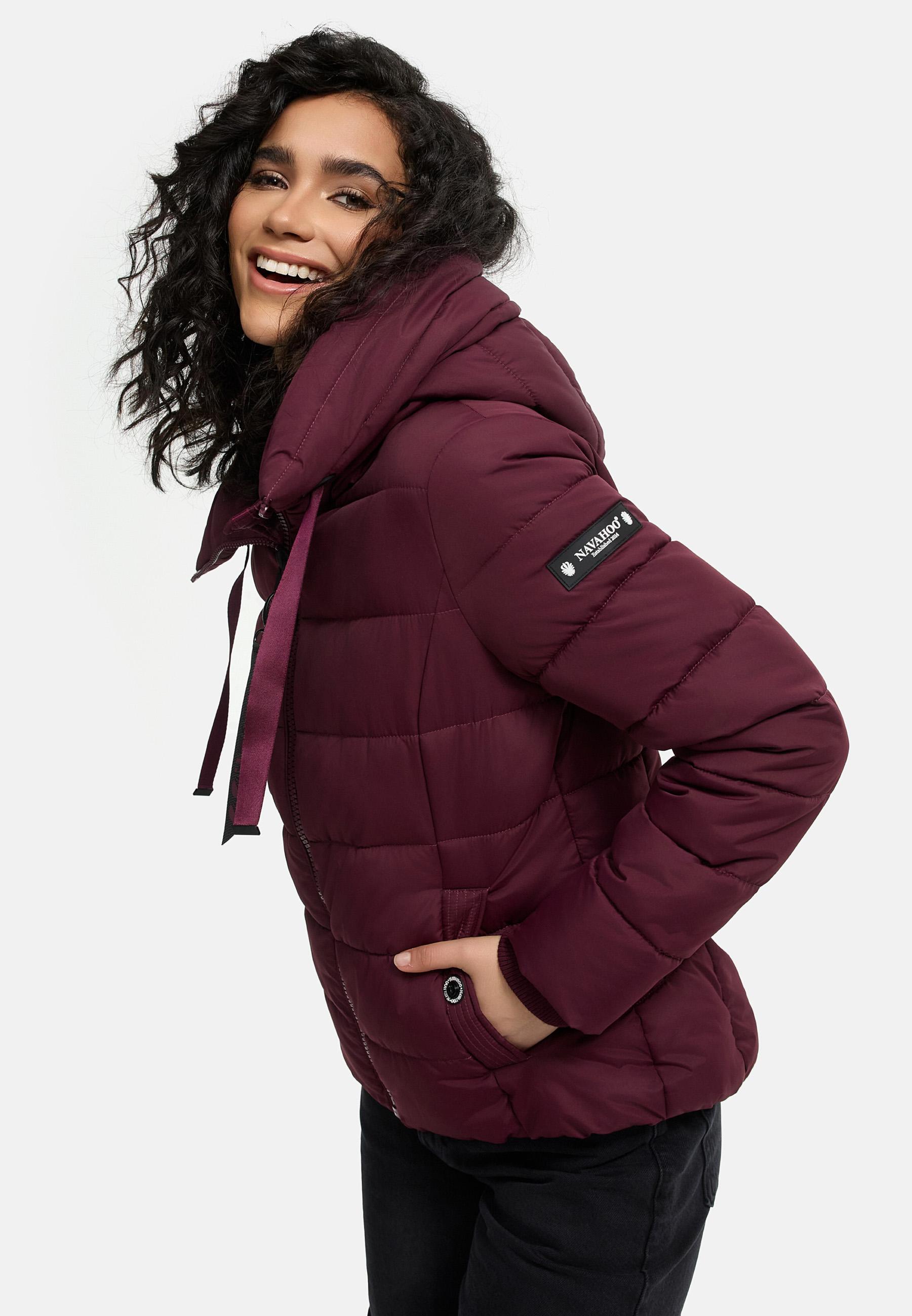 Winter Steppjacke mit hohem Kragen "Amayaa" Wine