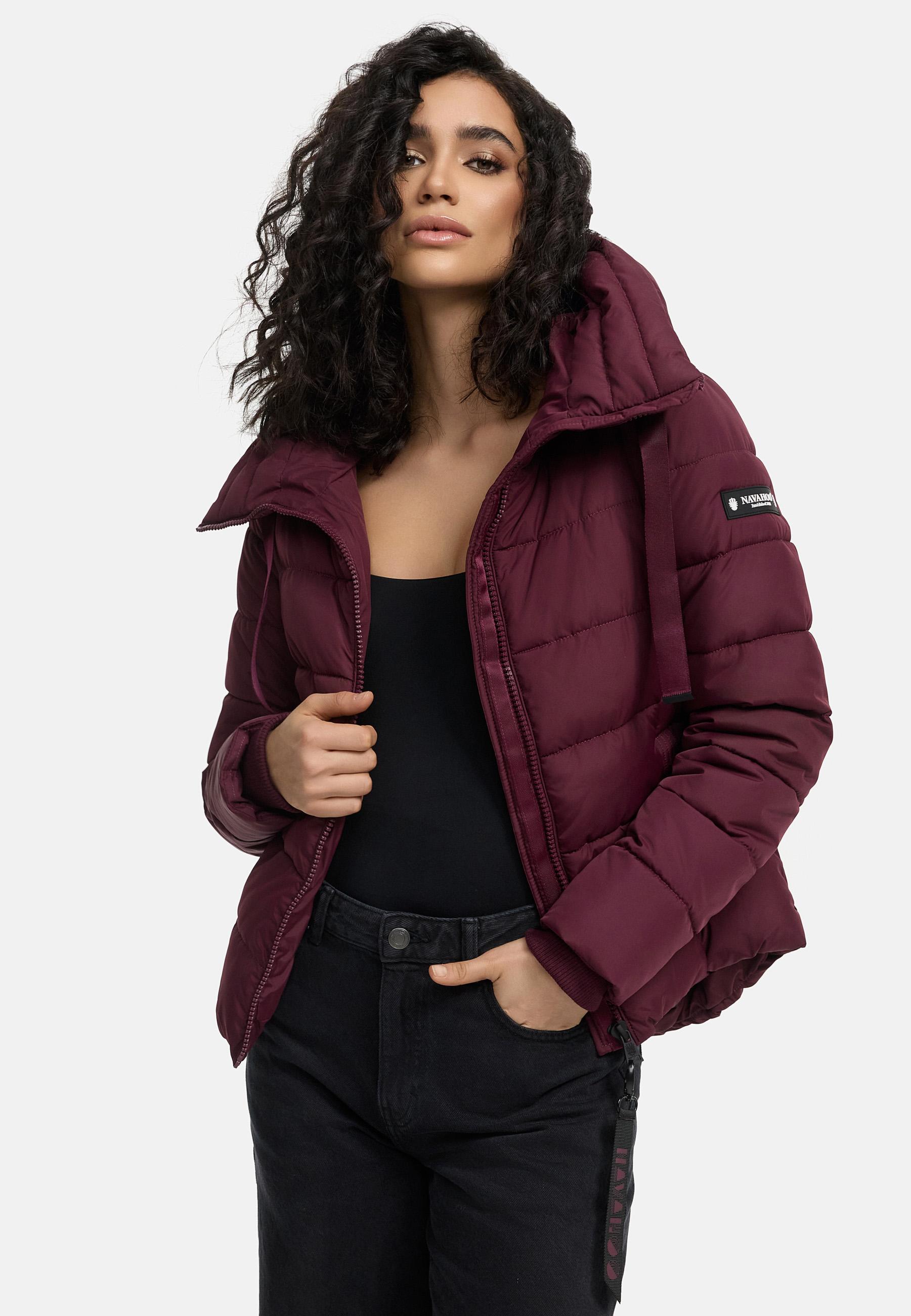 Winter Steppjacke mit hohem Kragen "Amayaa" Wine