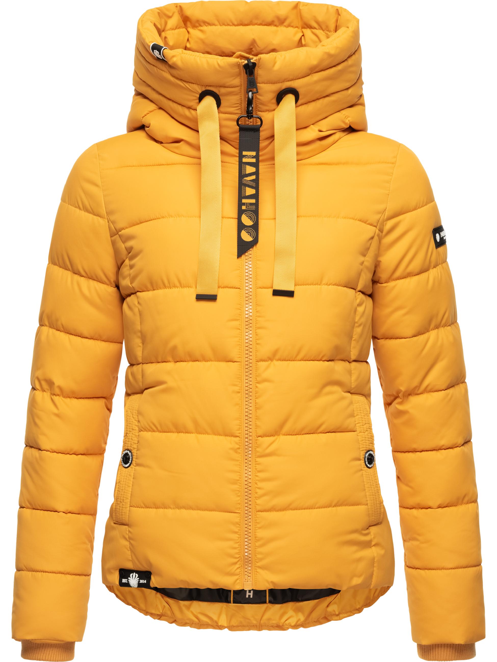 Winter Steppjacke mit hohem Kragen "Amayaa" Yellow