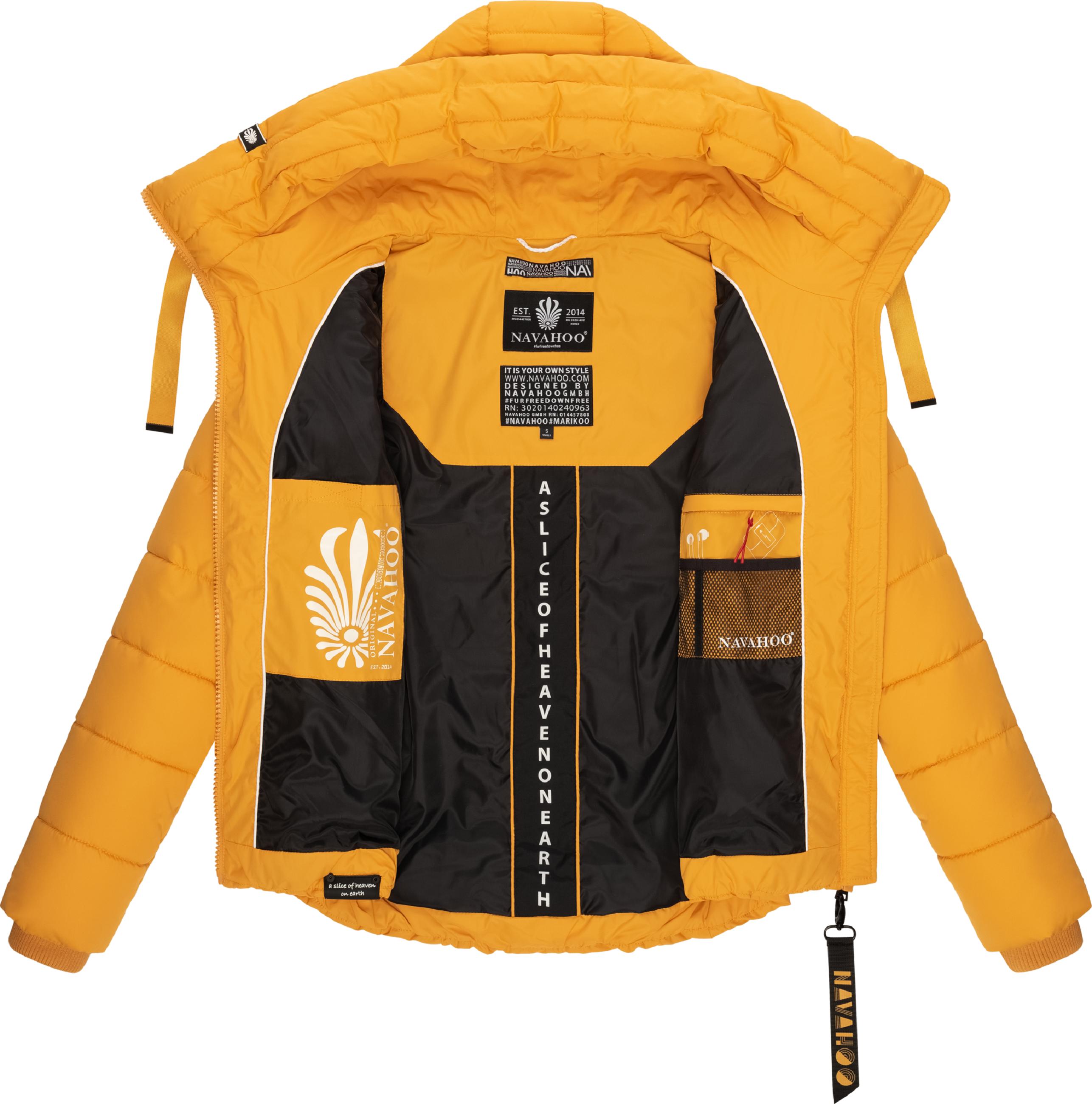 Winter Steppjacke mit hohem Kragen "Amayaa" Yellow