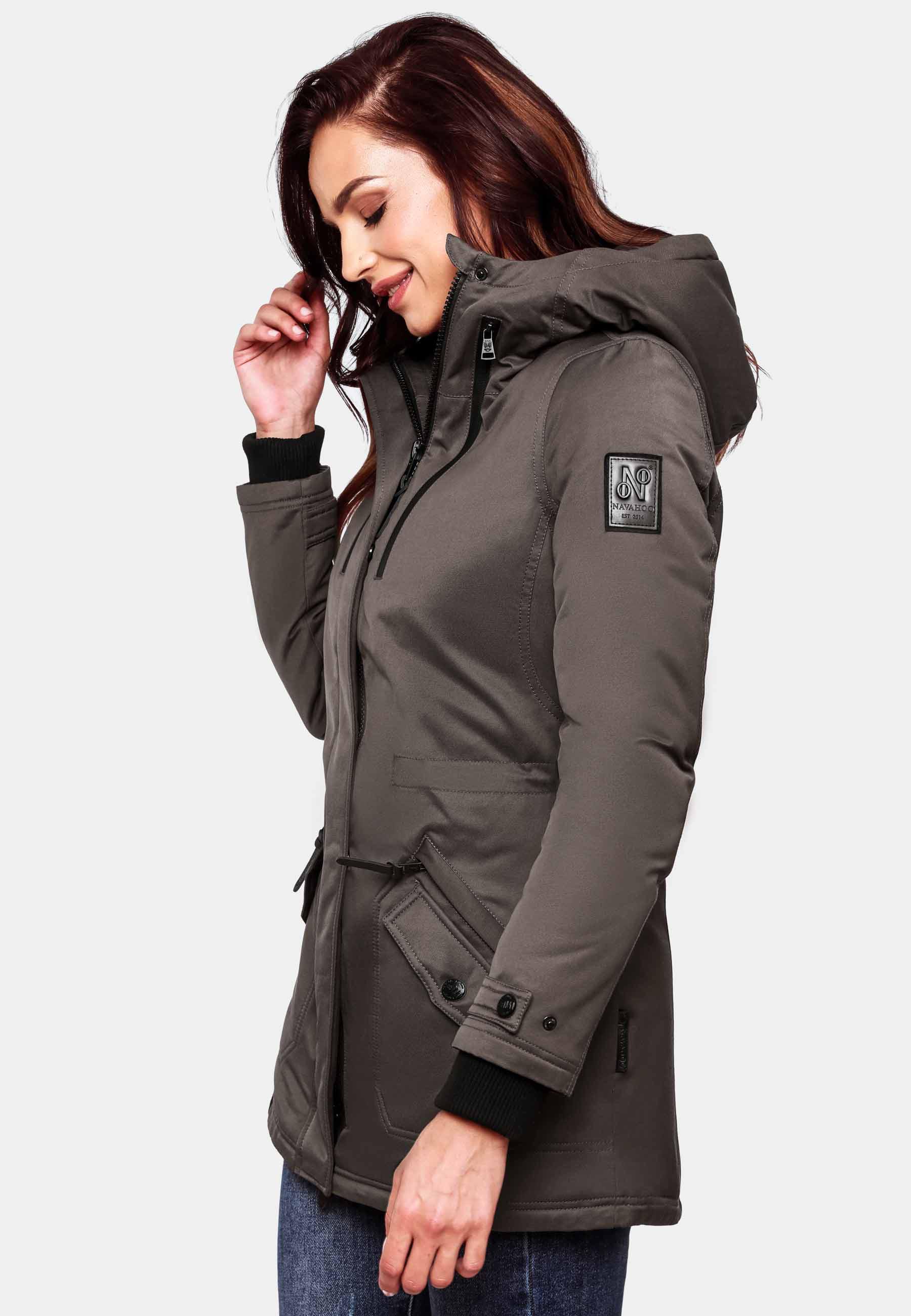 Winterparka mit Kapuze "Avrille II" Anthracite