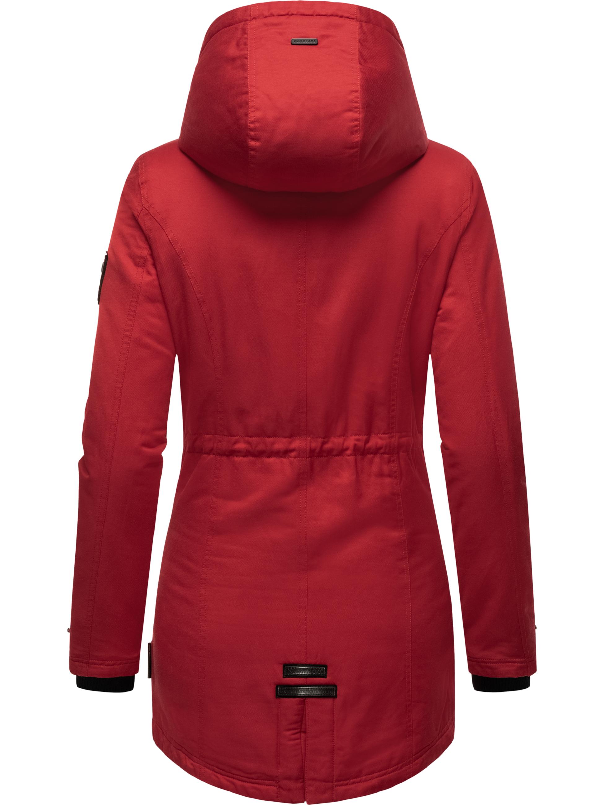 Winterparka mit Kapuze "Avrille II" Blood Red