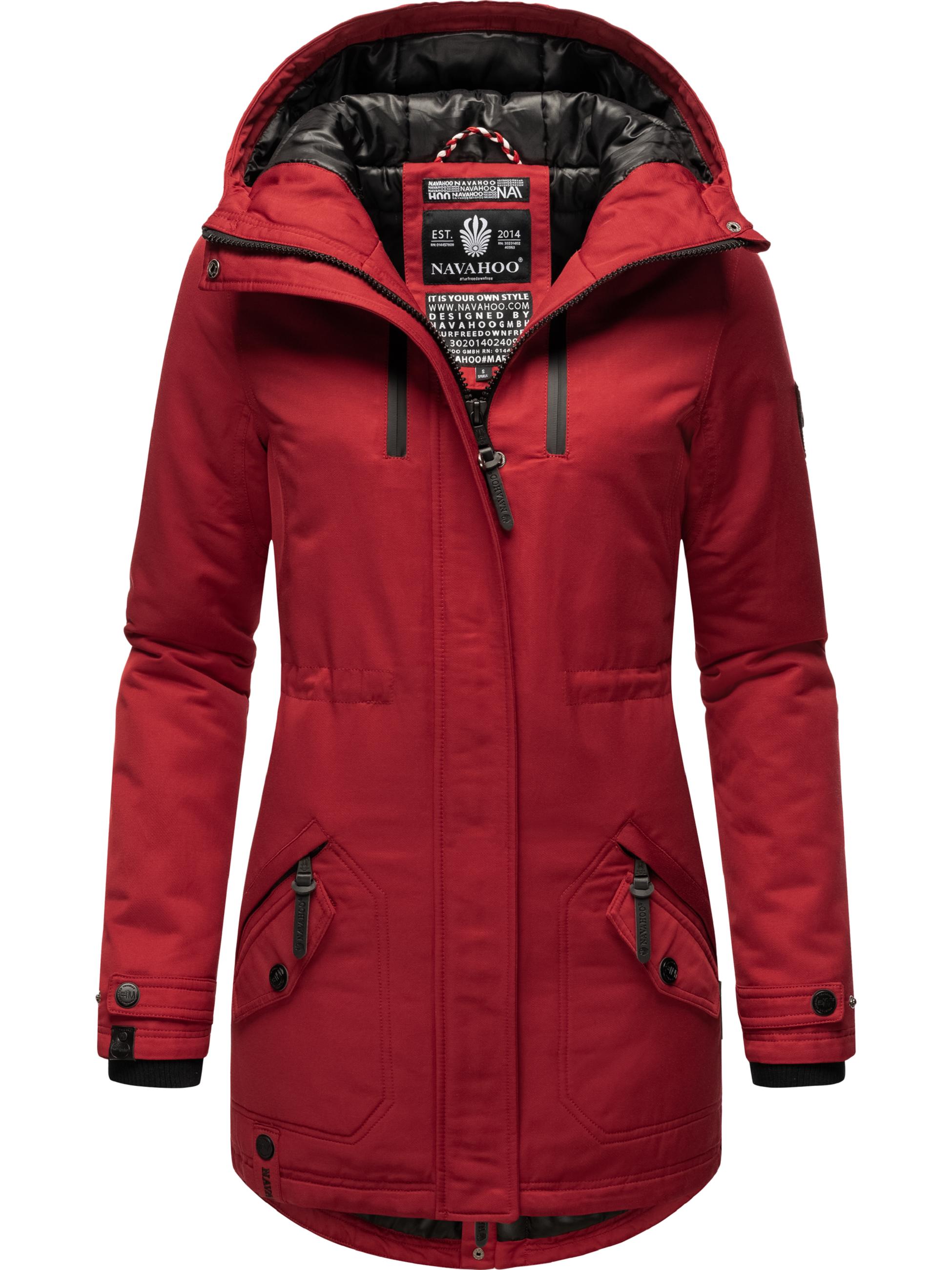 Winterparka mit Kapuze "Avrille II" Blood Red