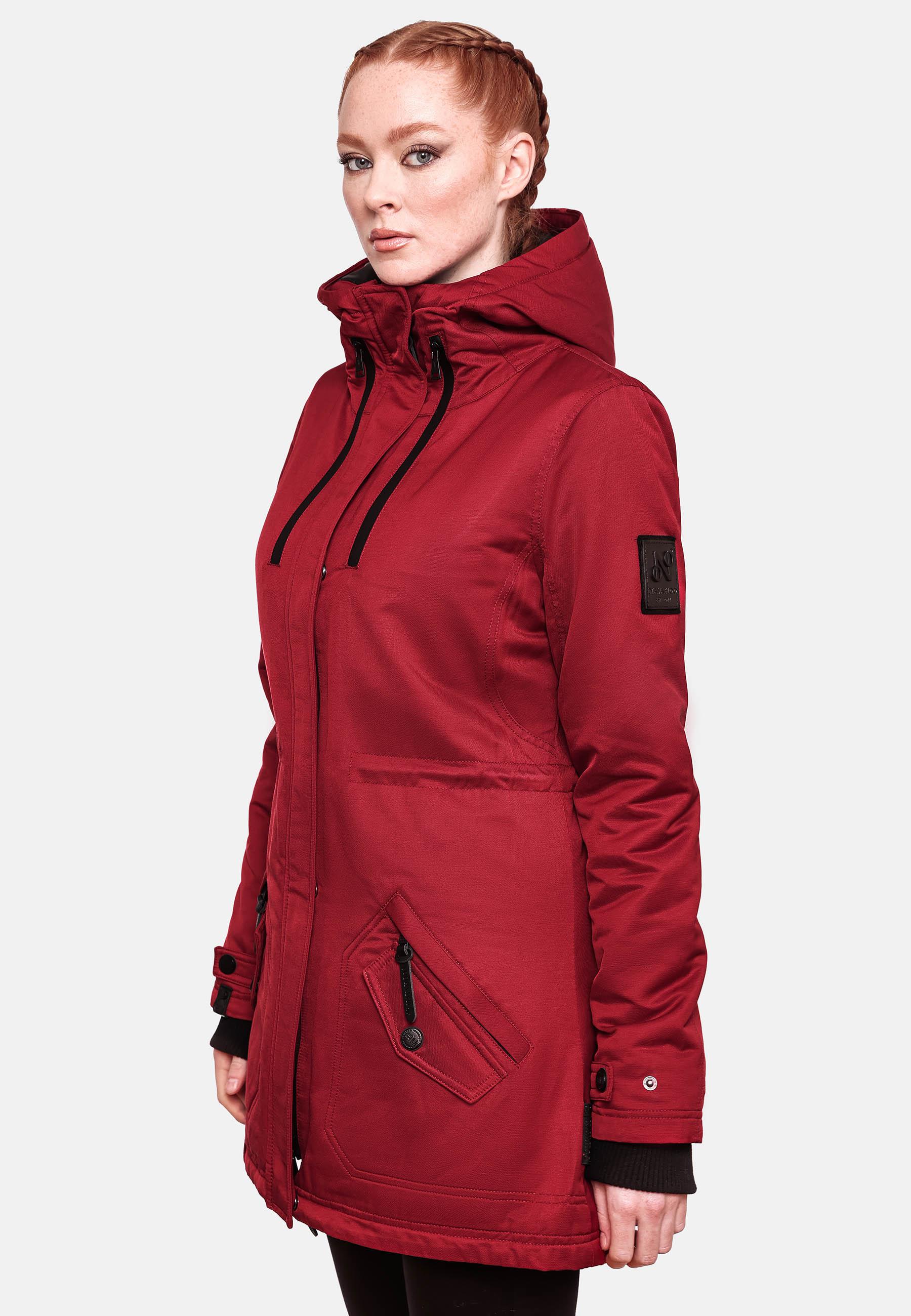 Winterparka mit Kapuze "Avrille II" Blood Red