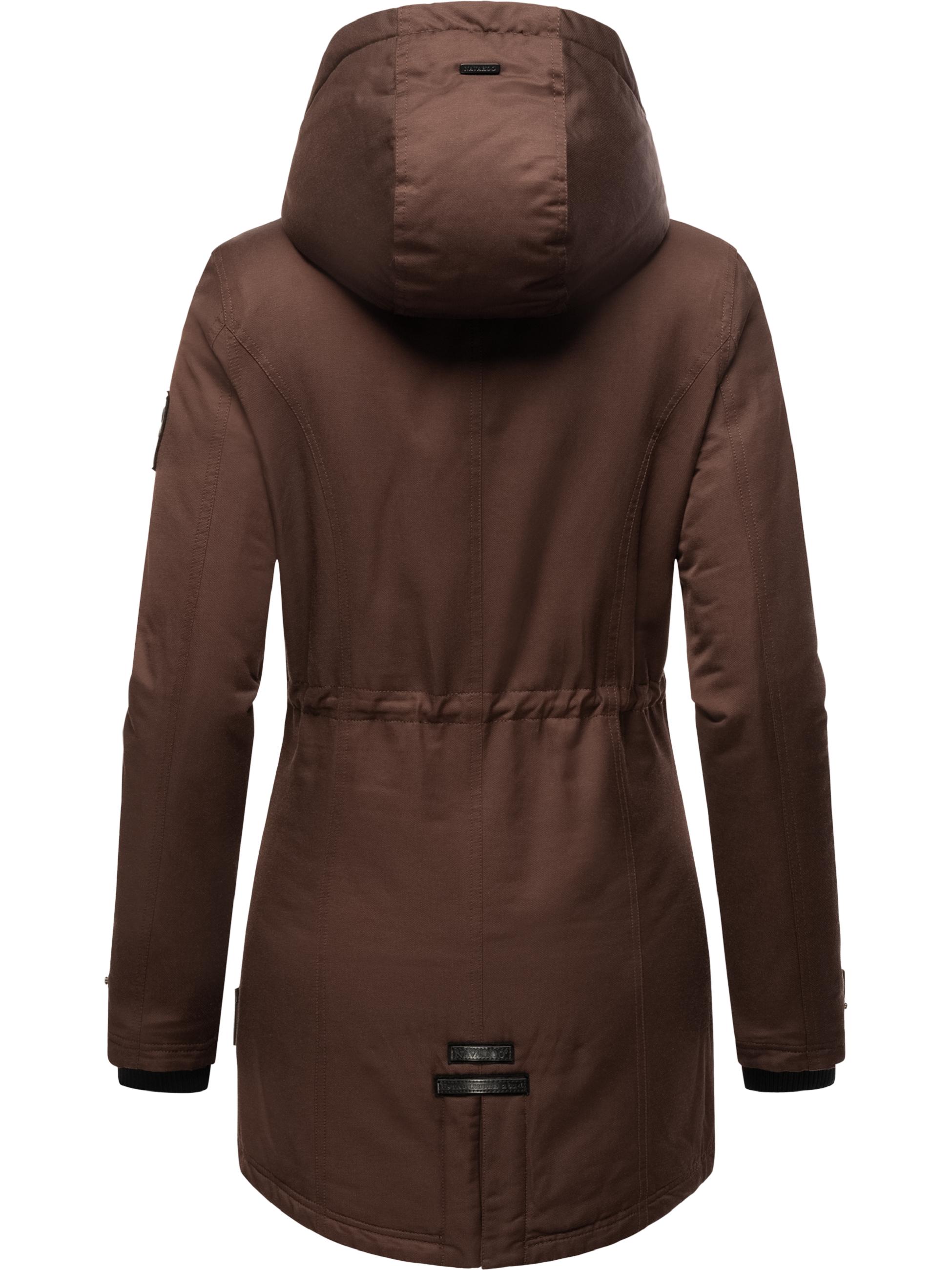 Winterparka mit Kapuze "Avrille II" Dark Choco