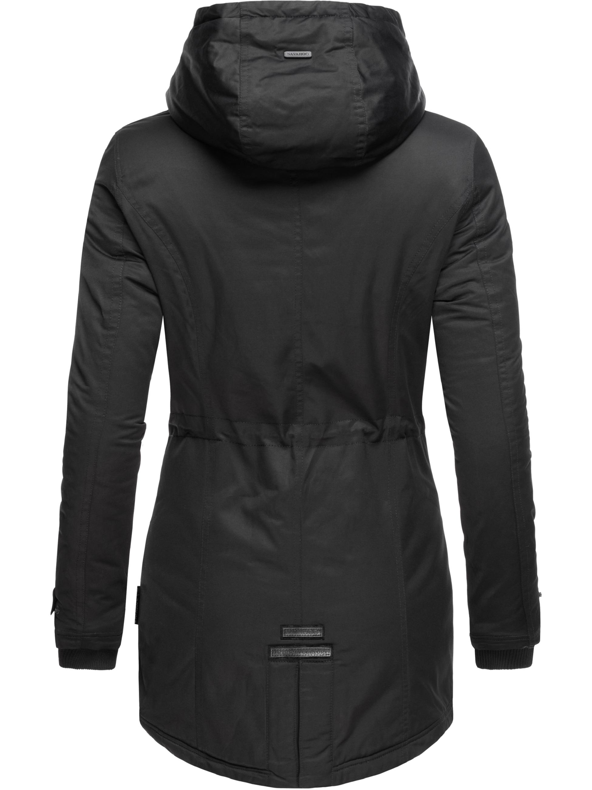 Winterparka mit Kapuze "Avrille II" Schwarz