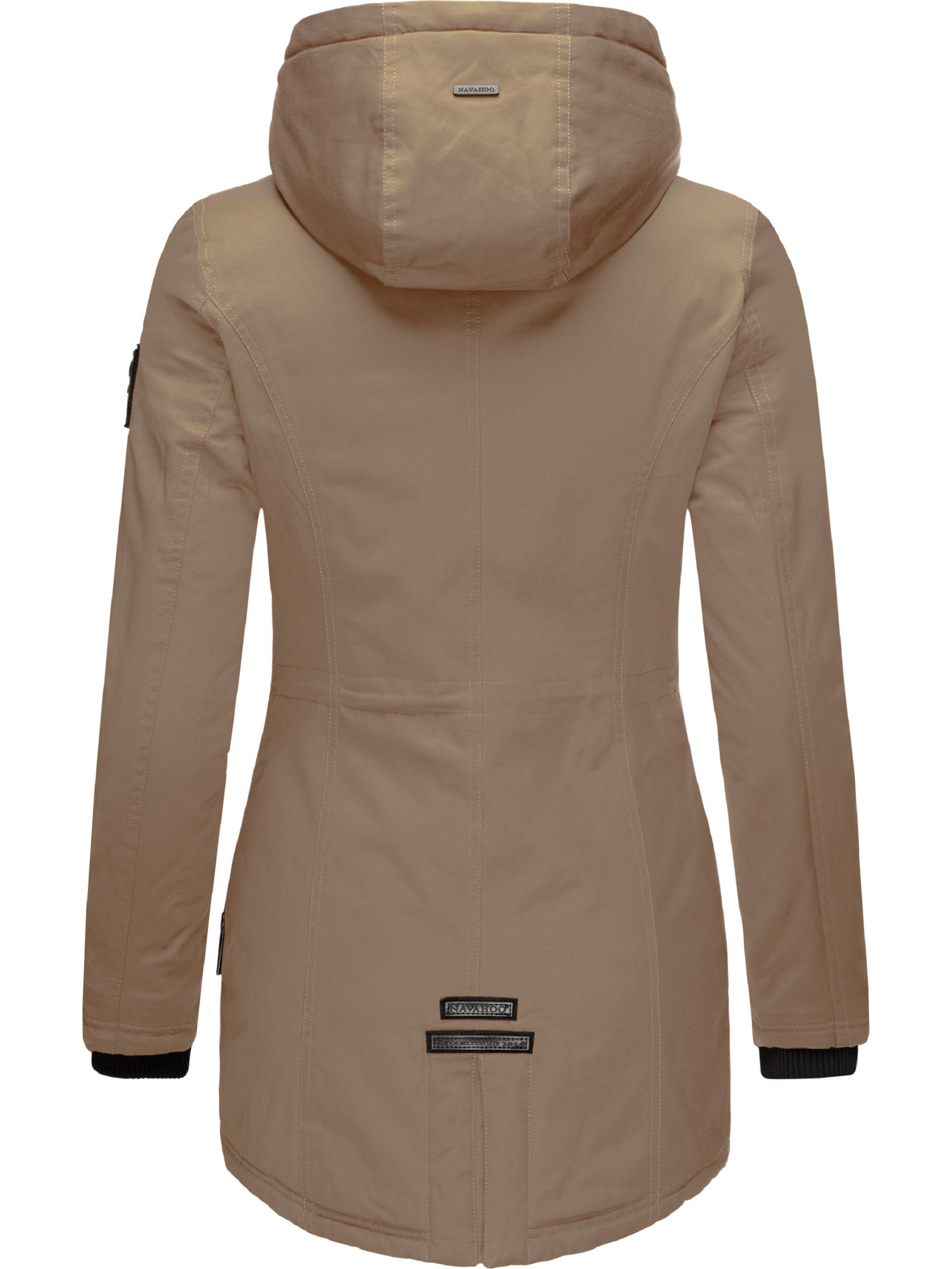 Winterparka mit Kapuze "Avrille II" Taupe Grey