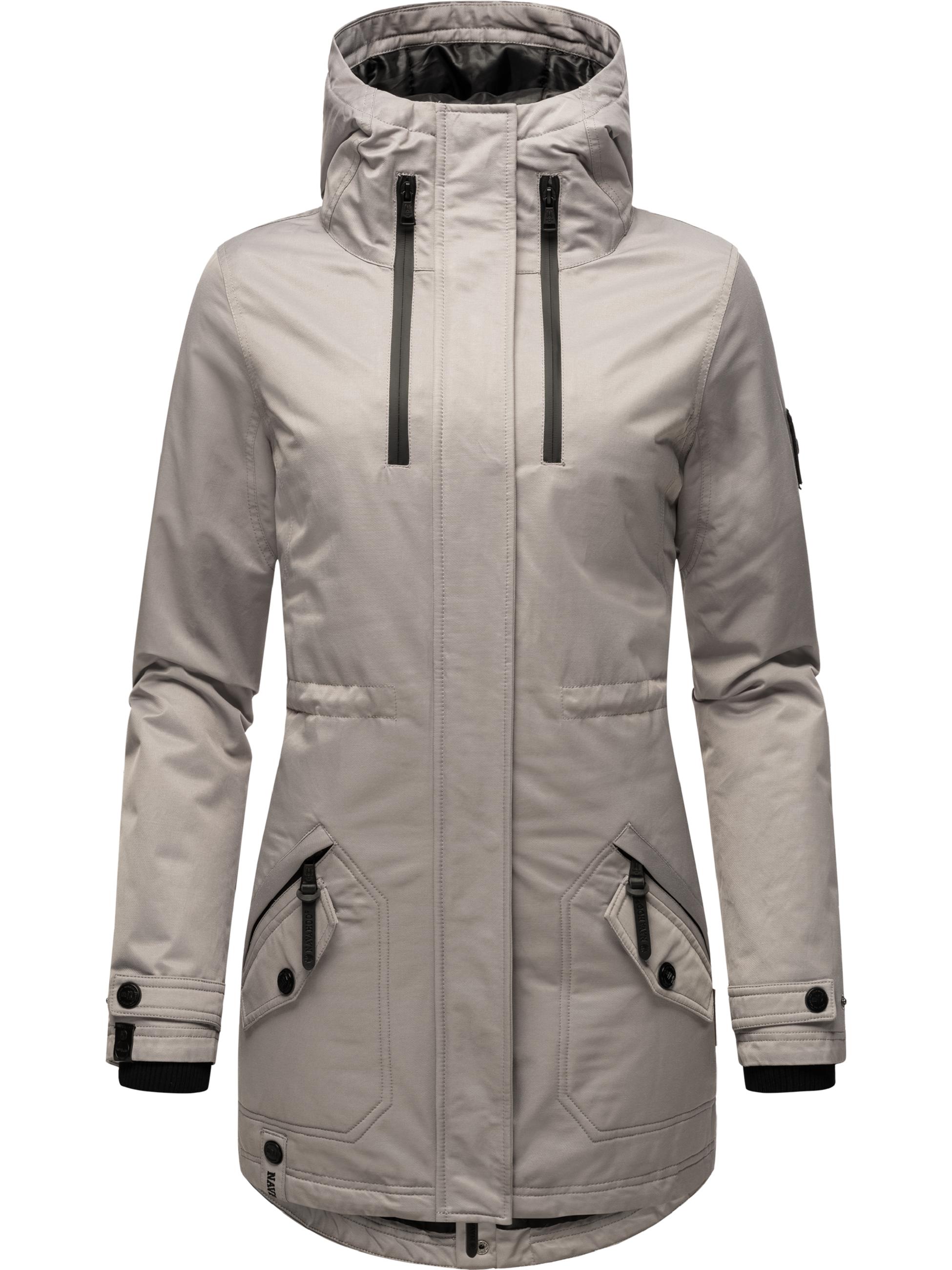 Winterparka mit Kapuze "Avrille II" Zinc Grey