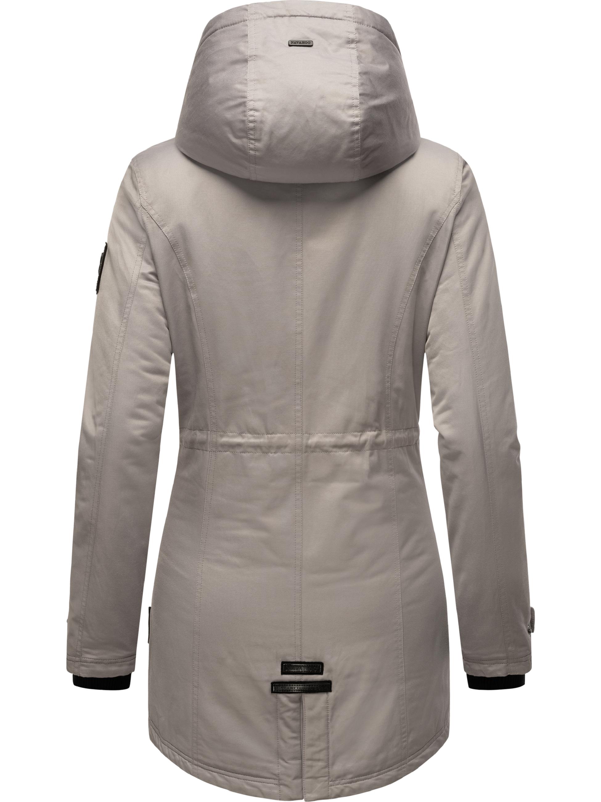 Winterparka mit Kapuze "Avrille II" Zinc Grey