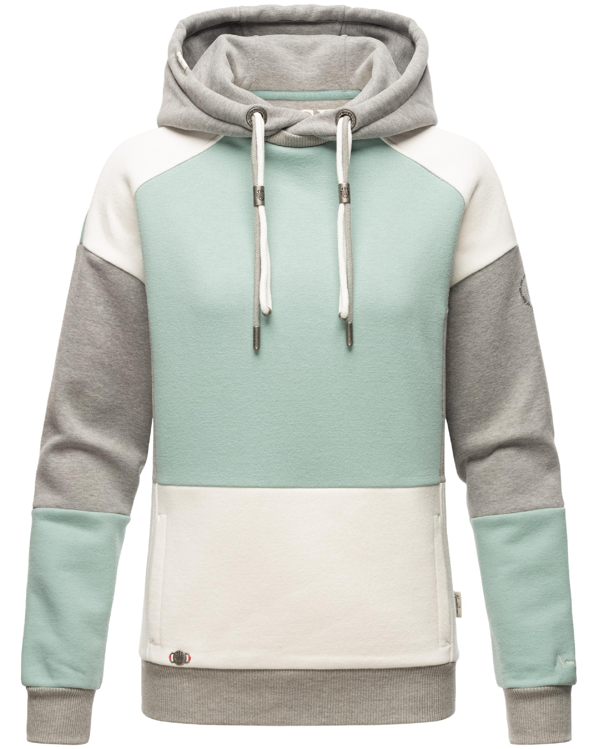 Weicher Hoodie Multicolor "Babykätzchen" Multicolour Dusty Mint Melange