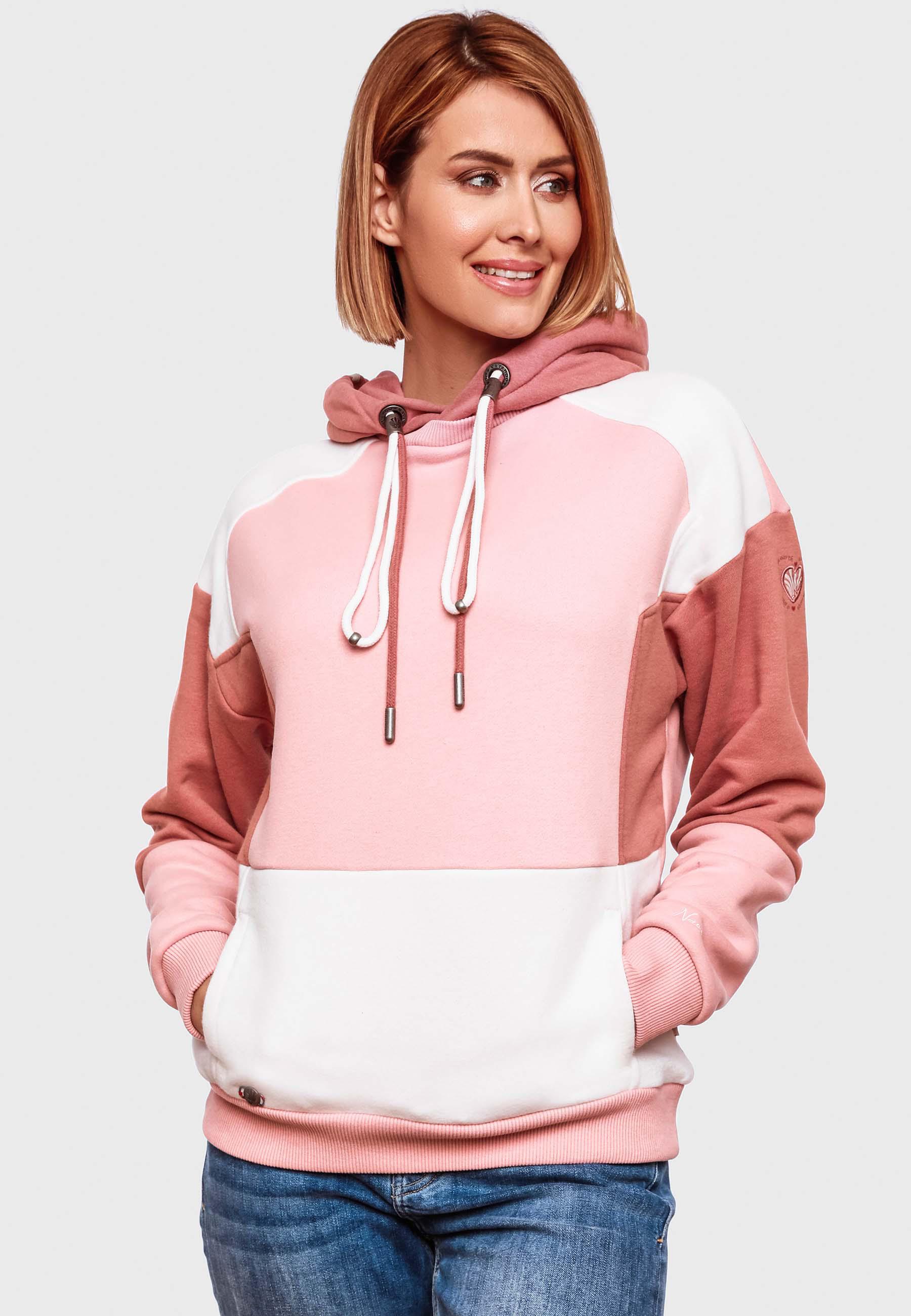 Weicher Hoodie Multicolor "Babykätzchen" Multicolour Powder Rose