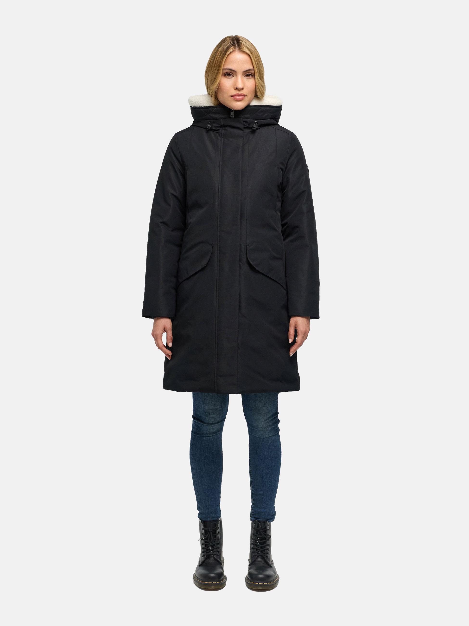Warmer Parka mit Brusttaschen "Bibber-Beauty 14" Black