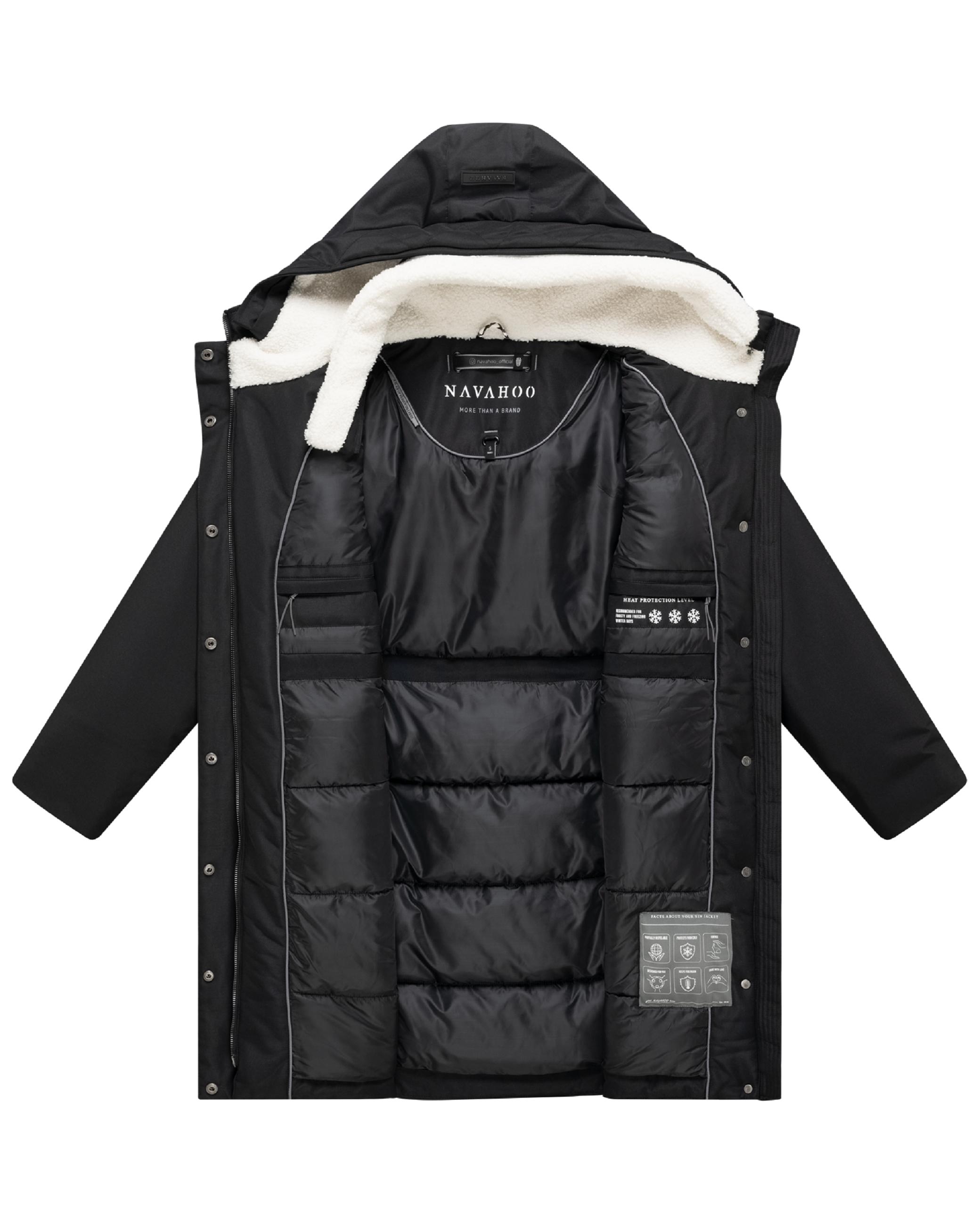 Warmer Parka mit Brusttaschen "Bibber-Beauty 14" Black