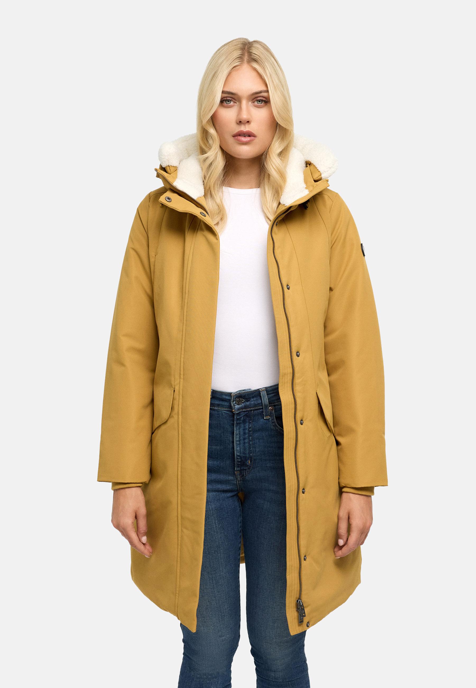 Warmer Parka mit Brusttaschen "Bibber-Beauty 14" Honey Toffee