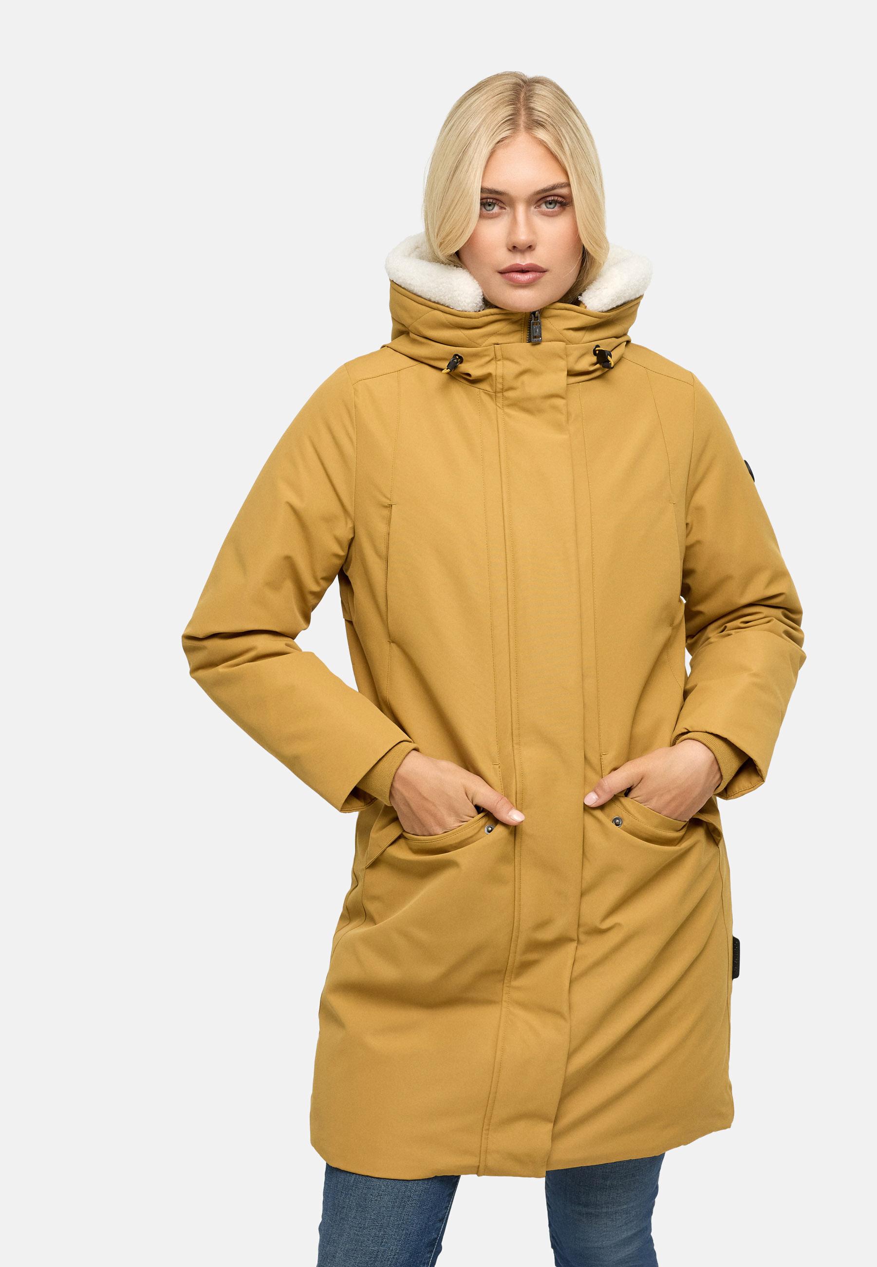 Warmer Parka mit Brusttaschen "Bibber-Beauty 14" Honey Toffee