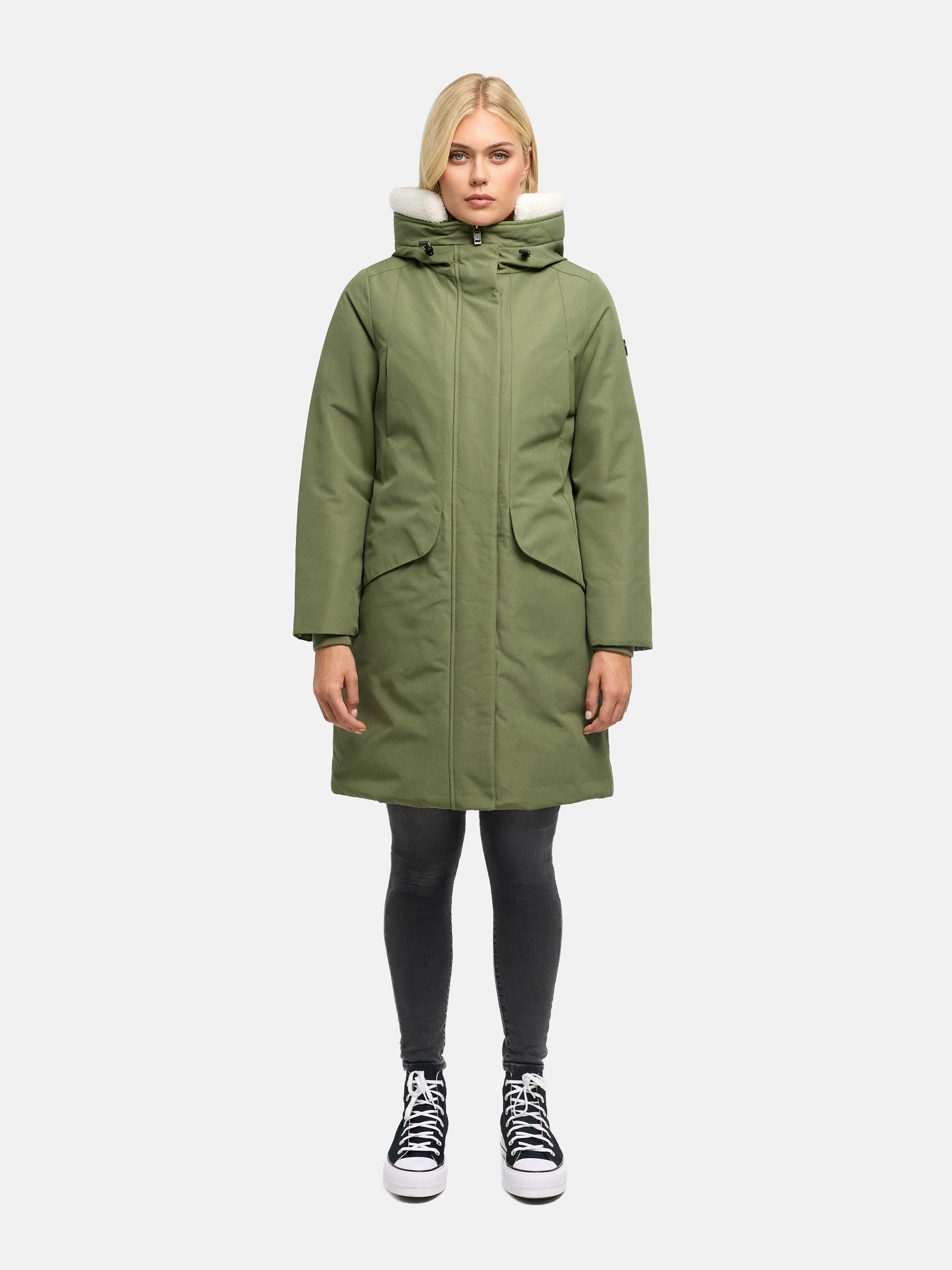 Warmer Parka mit Brusttaschen "Bibber-Beauty 14" Olive Leaf