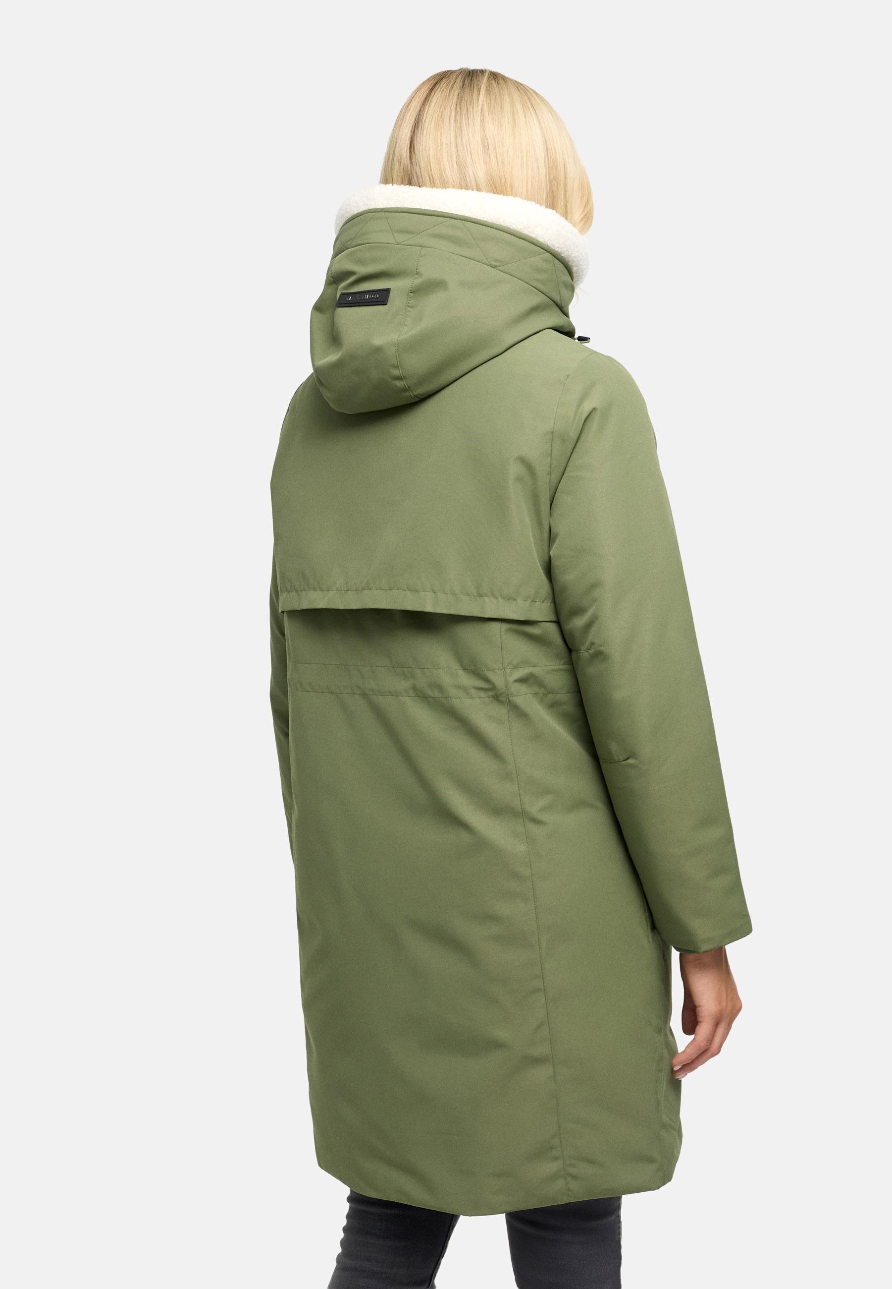 Warmer Parka mit Brusttaschen "Bibber-Beauty 14" Olive Leaf