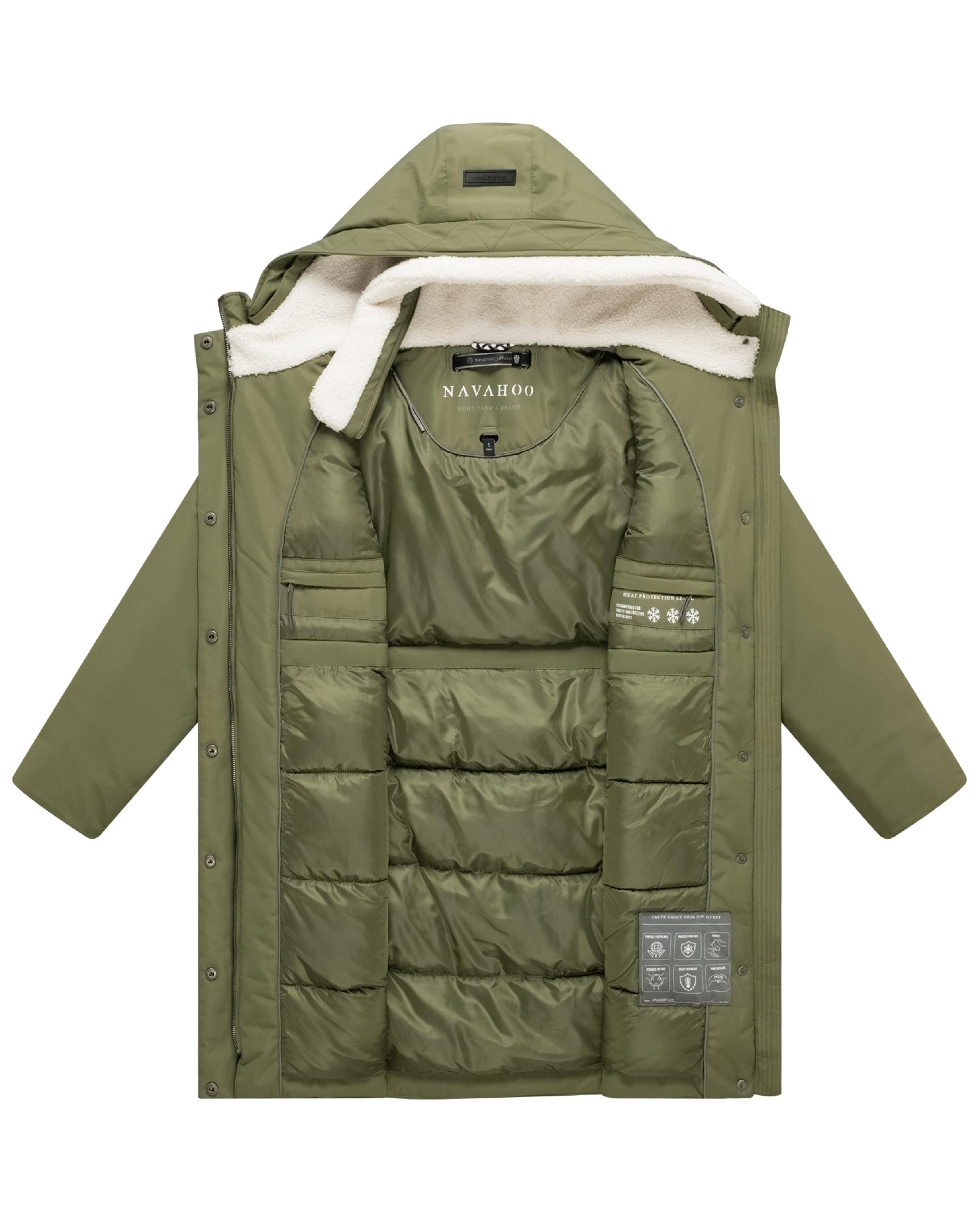 Warmer Parka mit Brusttaschen "Bibber-Beauty 14" Olive Leaf