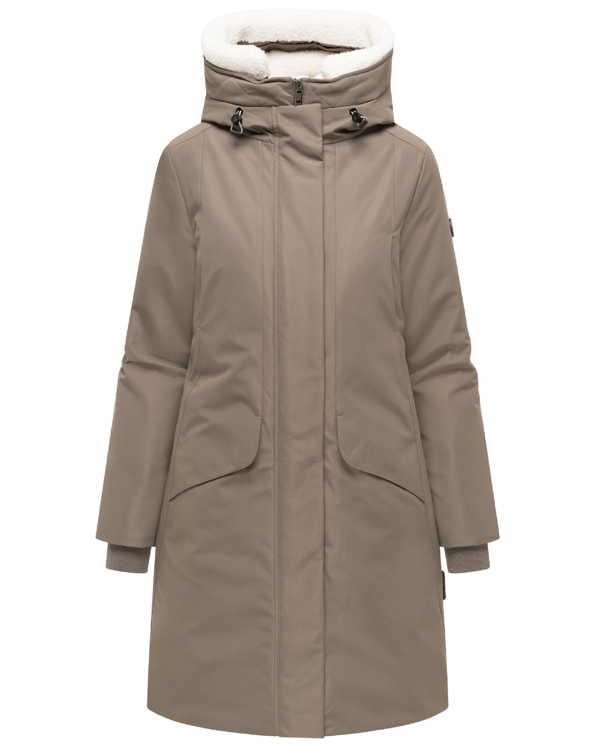 Warmer Parka mit Brusttaschen "Bibber-Beauty 14" Stone Brown