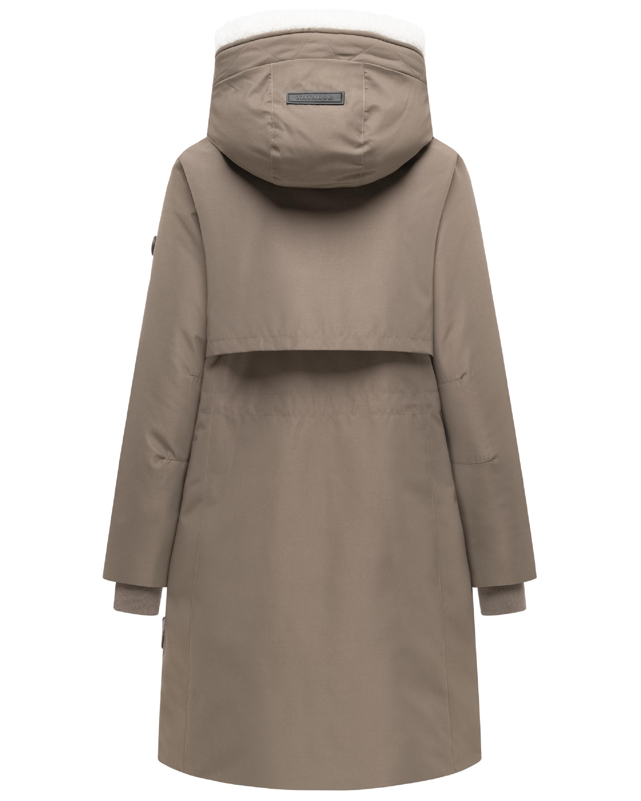 Warmer Parka mit Brusttaschen "Bibber-Beauty 14" Stone Brown
