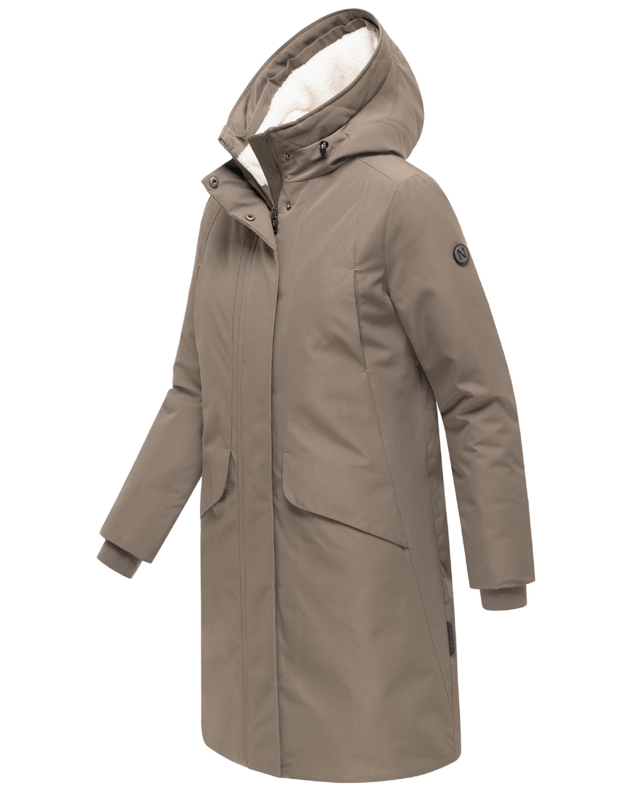 Warmer Parka mit Brusttaschen "Bibber-Beauty 14" Stone Brown