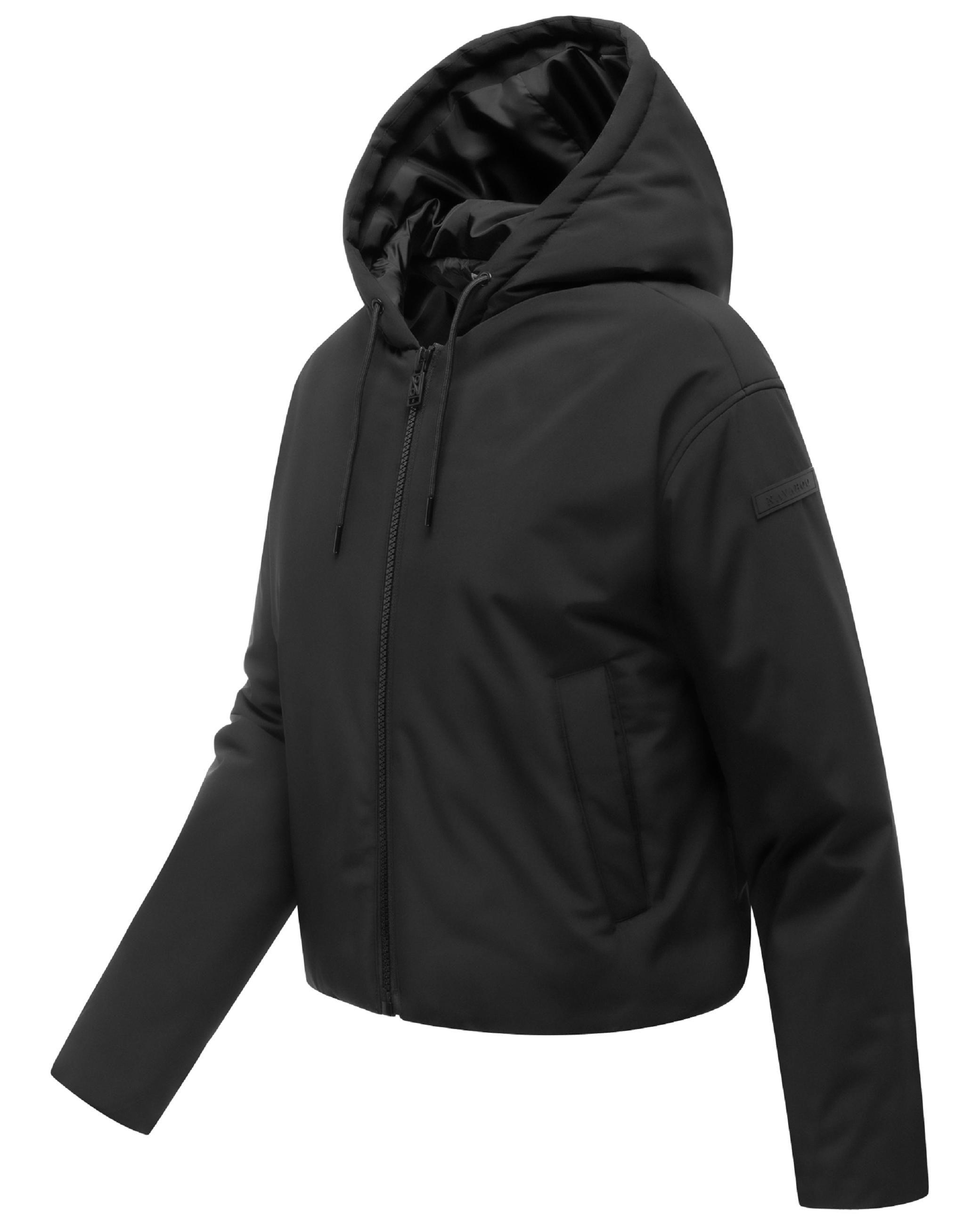 Kurze Jacke mit verstellbarem Saum "Biscuitaa 14" Black