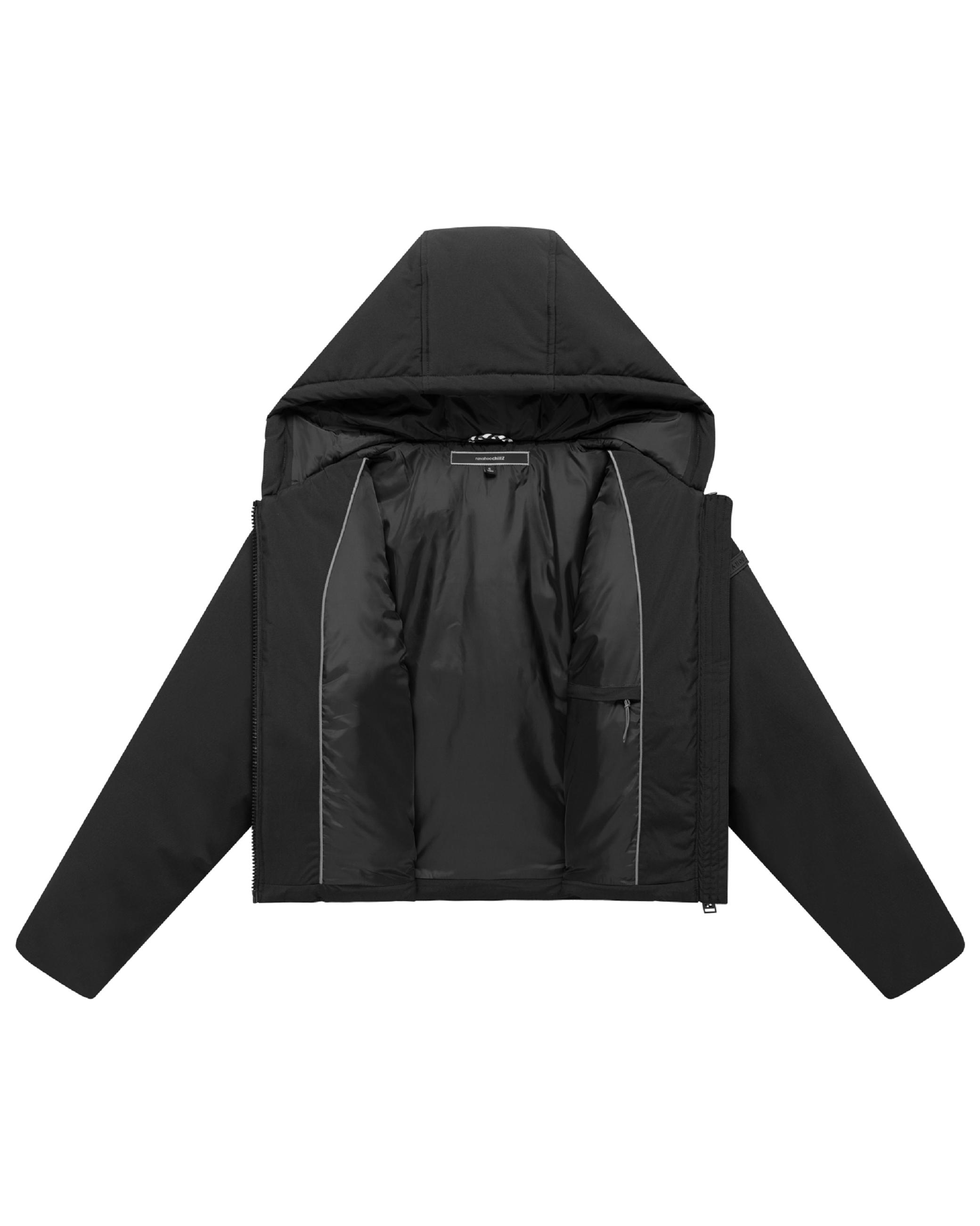 Kurze Jacke mit verstellbarem Saum "Biscuitaa 14" Black