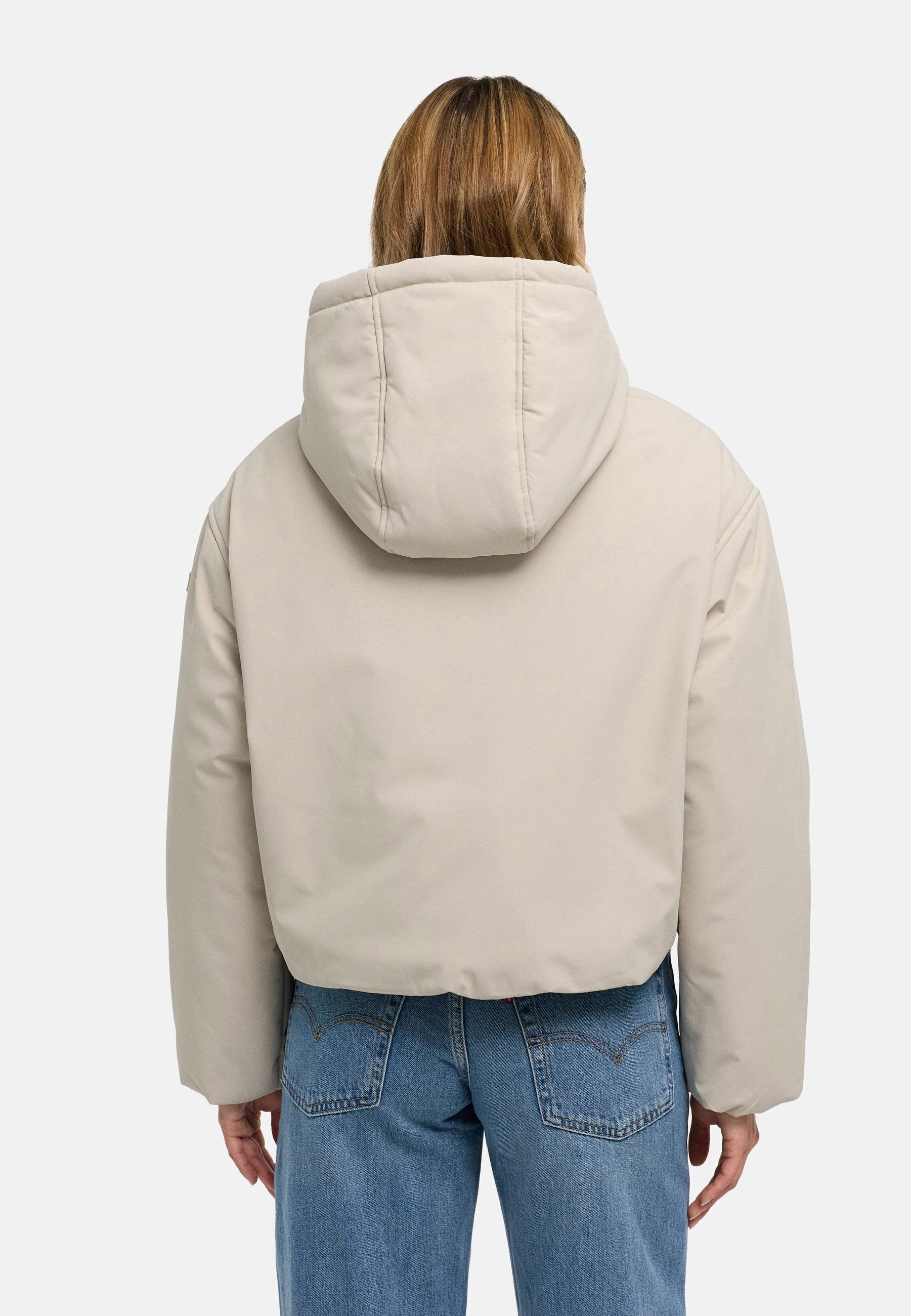 Kurze Jacke mit verstellbarem Saum "Biscuitaa 14" Bone